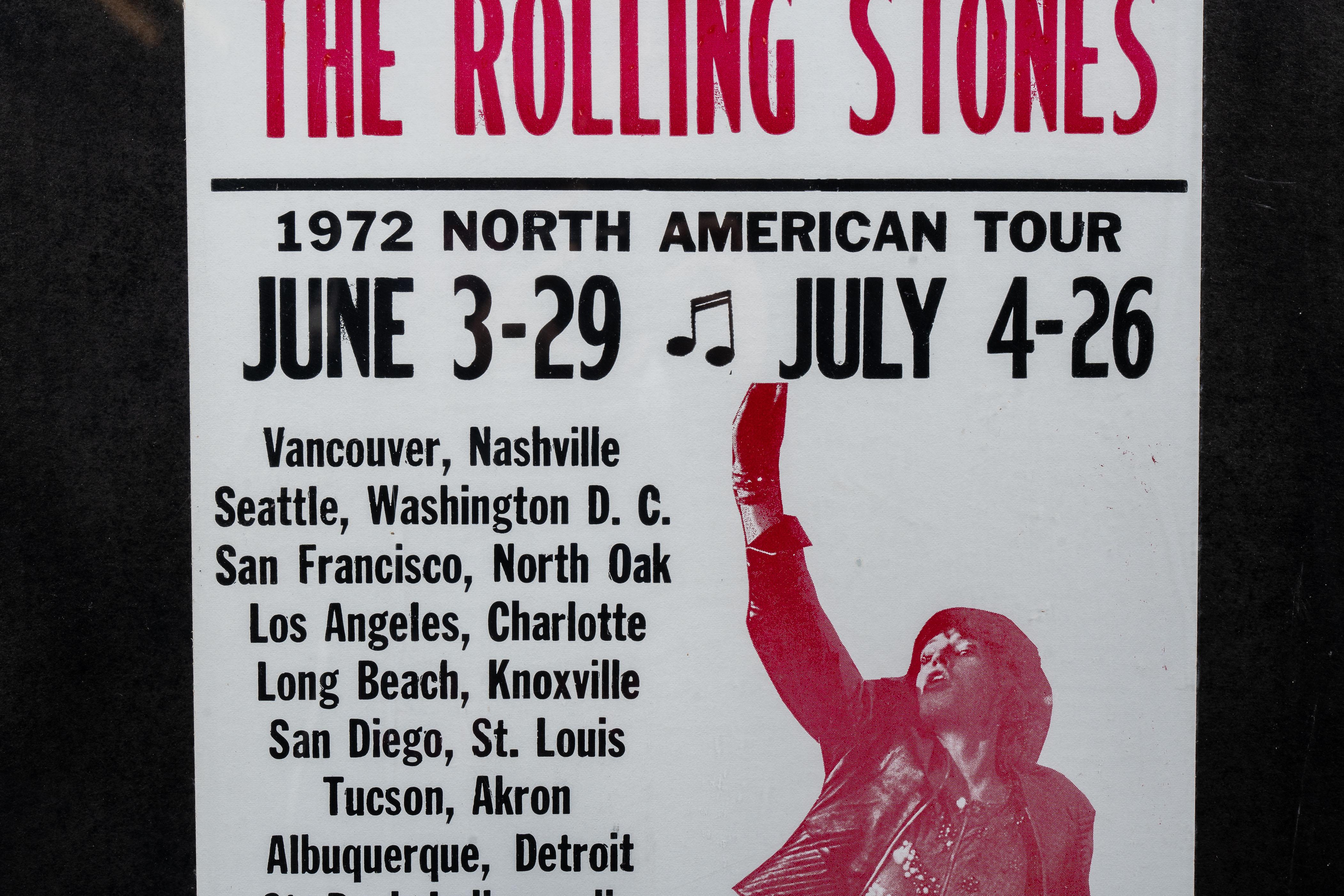 Coppia di poster incorniciati del tour statunitense dei Rolling Stones in vendita 2