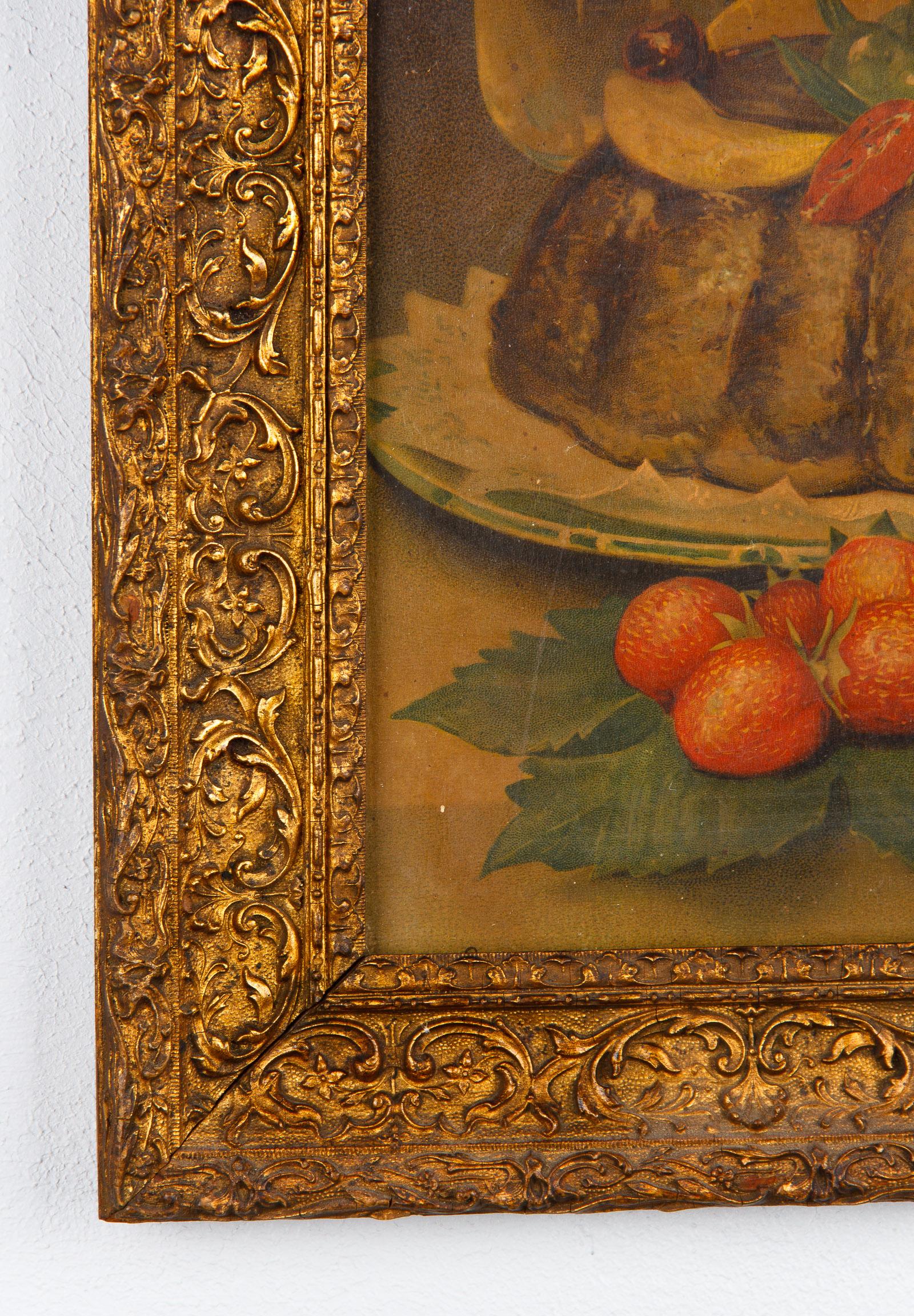 Pair of Framed Still Life Lithographs from Giuseppe Falchetti, Italy, 1900s In Good Condition In Austin, TX