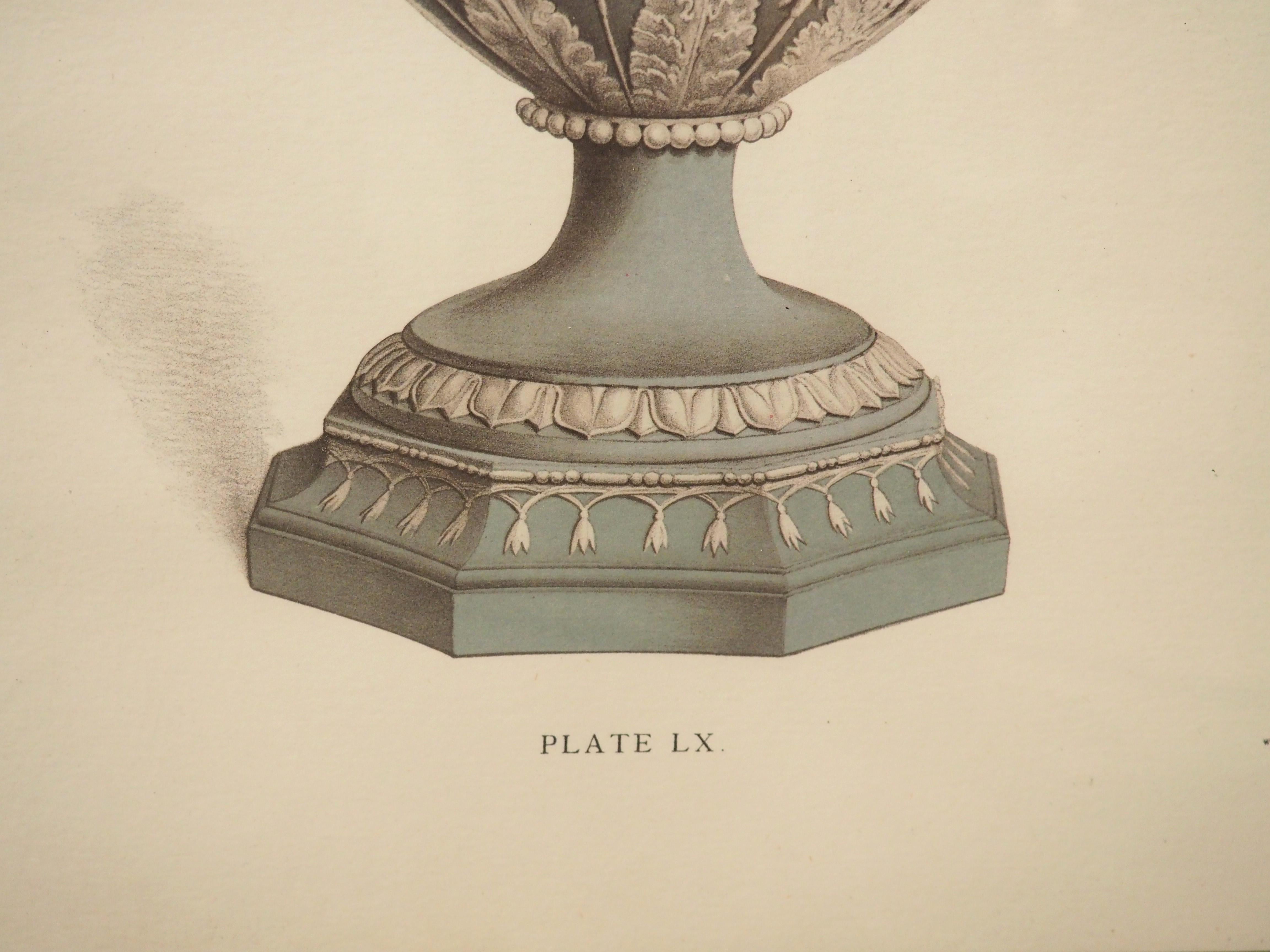 Pair of Framed Wedgwood Neoclassical Lithographs, Plate XII and LX en vente 2