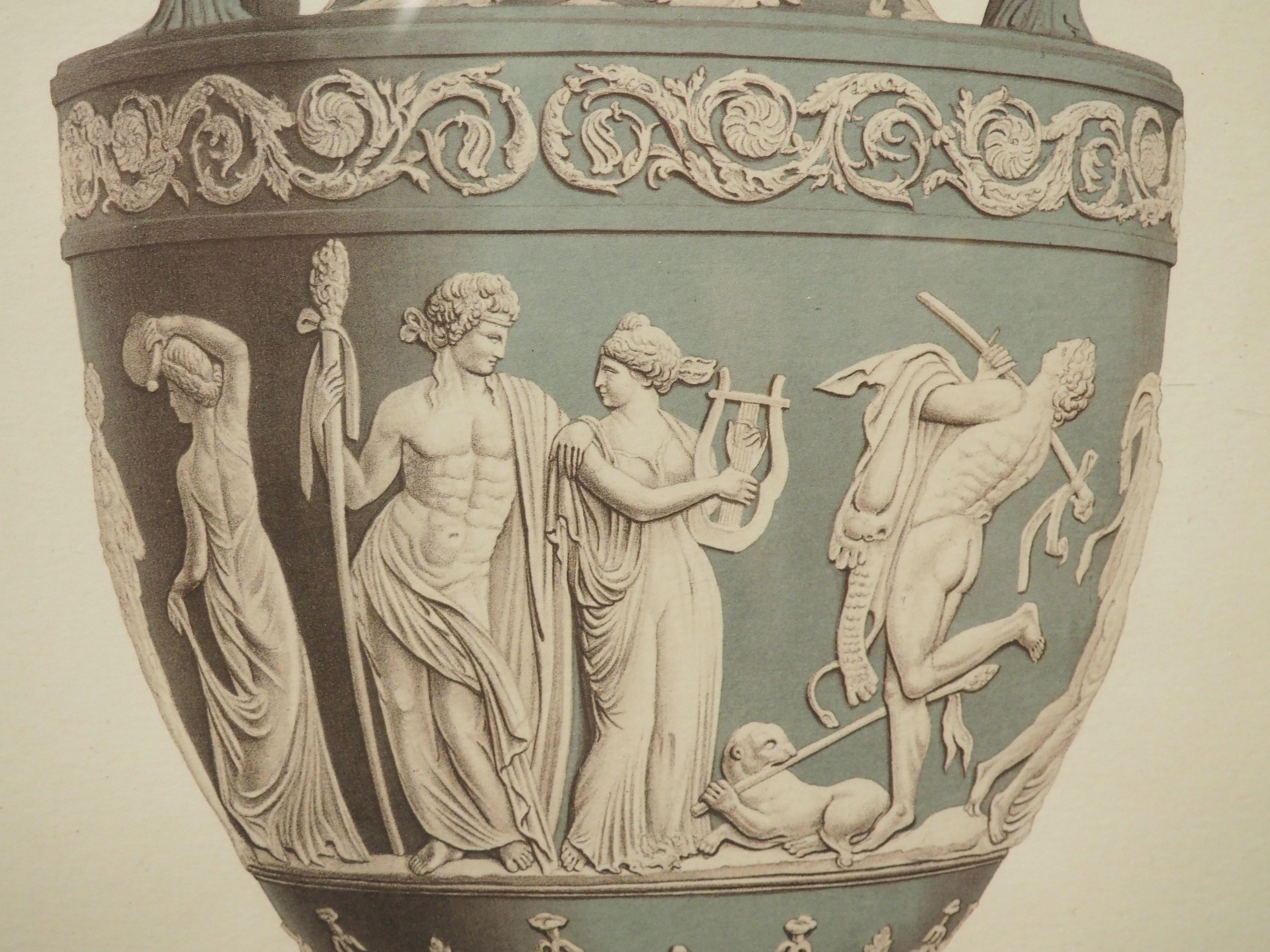 Pair of Framed Wedgwood Neoclassical Lithographs, Plate XII and LX en vente 3