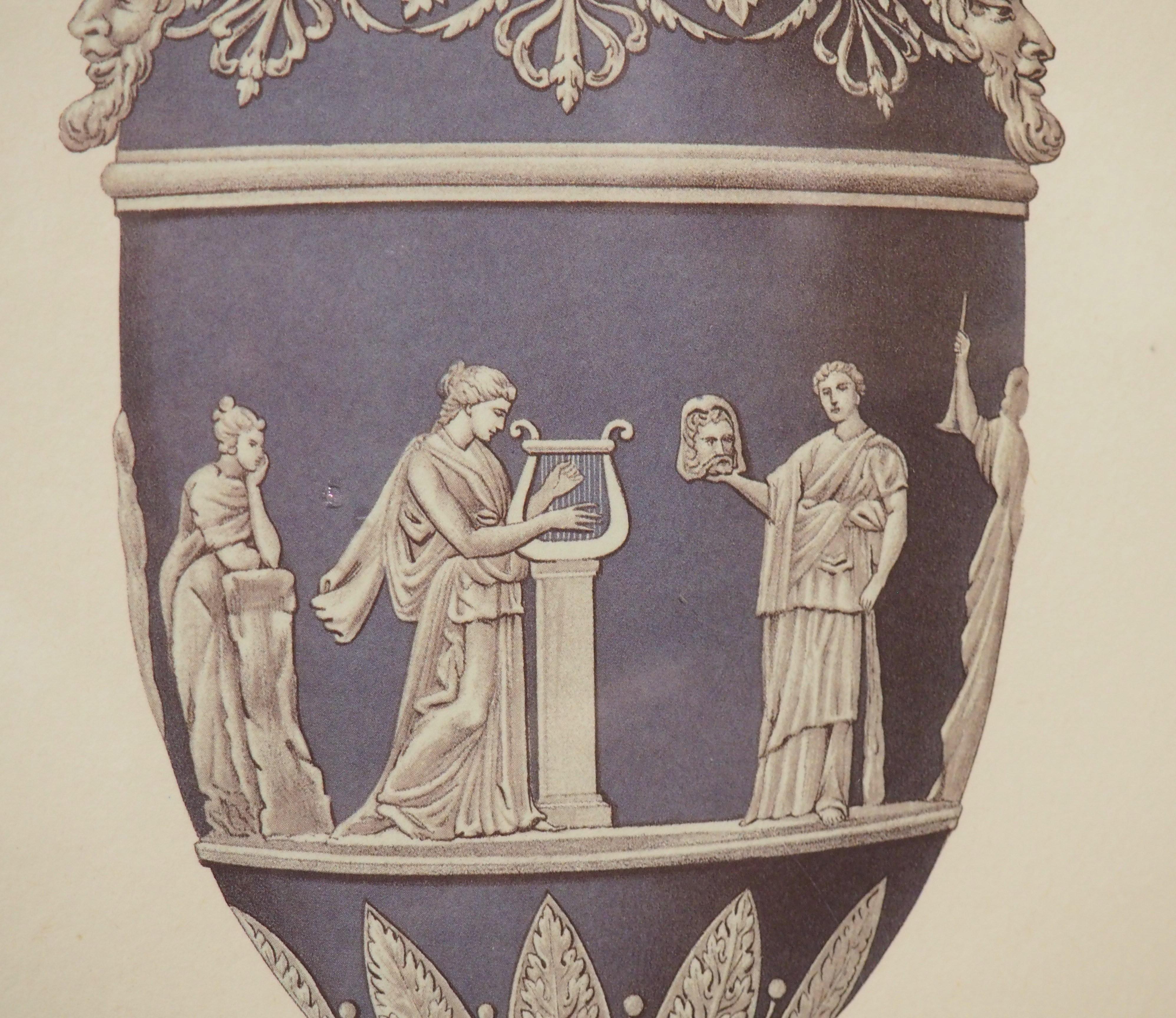 Pareja de litografías neoclásicas Wedgwood enmarcadas, plancha XLV y XXIX en venta 5