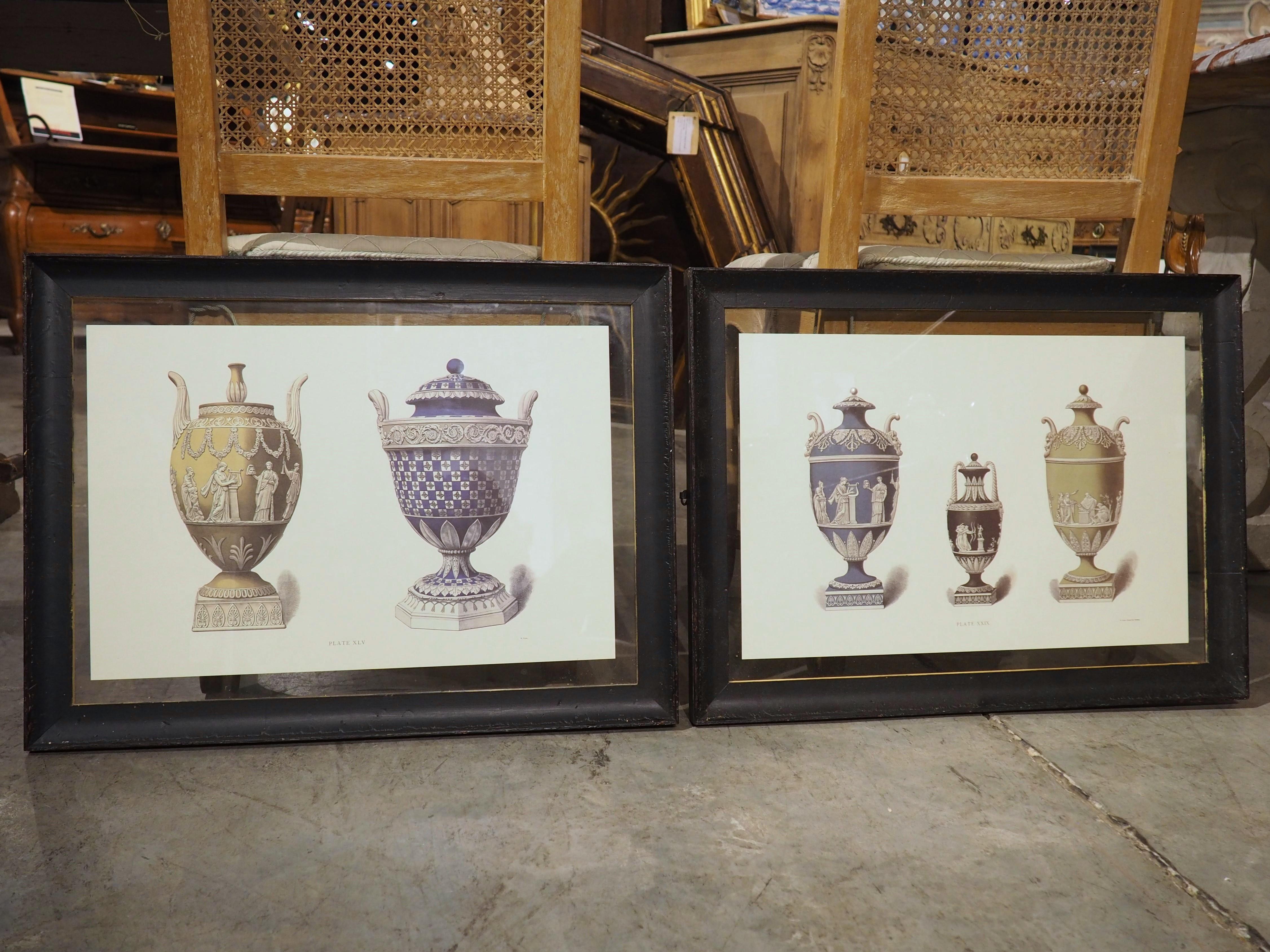Pareja de litografías neoclásicas Wedgwood enmarcadas, plancha XLV y XXIX en venta 8