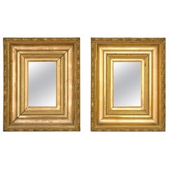 Pair of Frames, Wood, Stucco, 19th Century