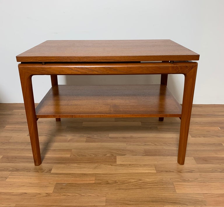 Pair of France and Son Teak End Tables Attributed to Peter Hvidt, Ca 1960s 4