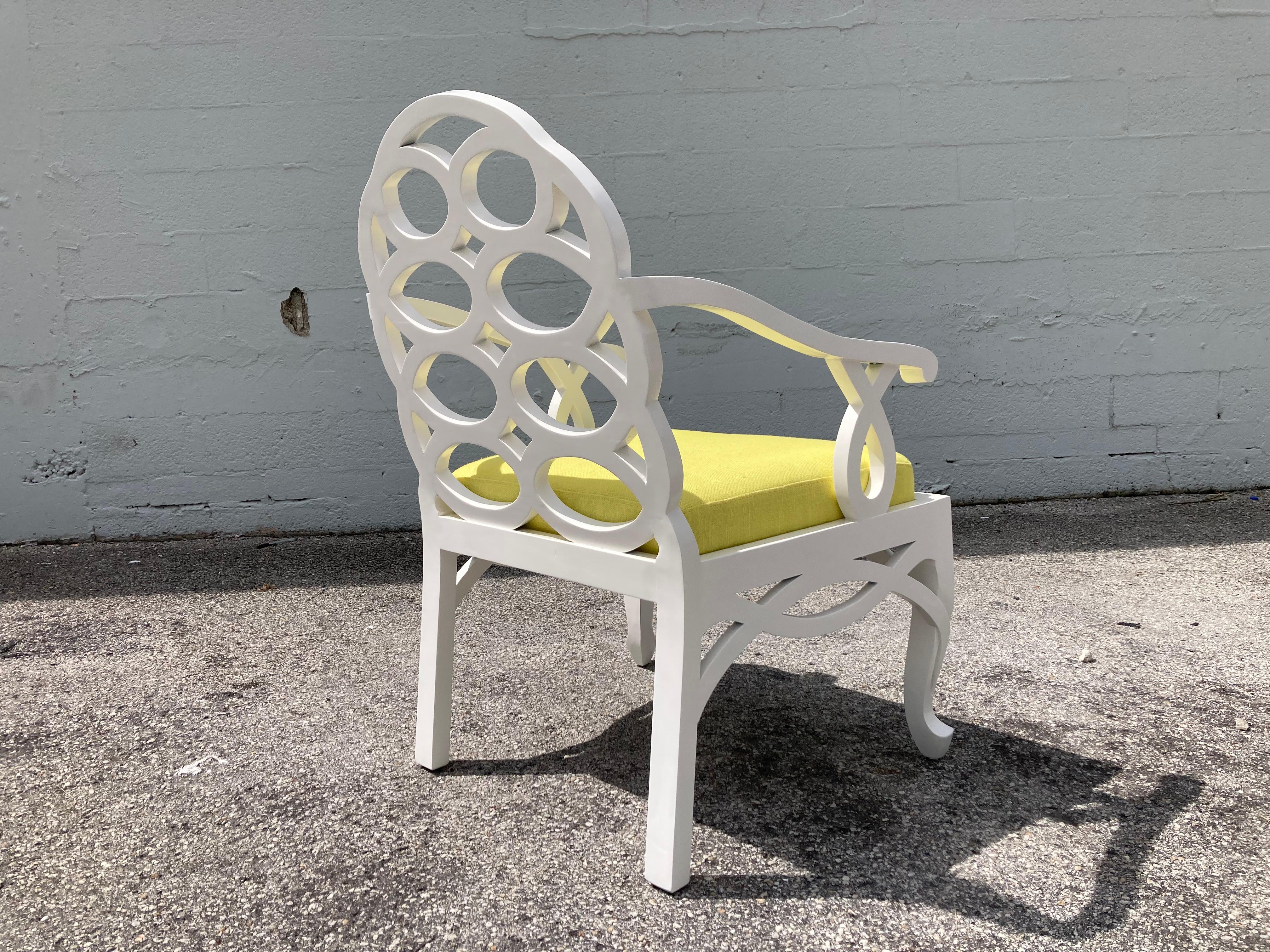 Pair of Frances Elkins Loop Arm Lounge Chairs 3