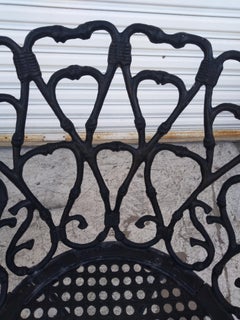 Pair of Frances Elkins Style Cast Aluminum Armchairs