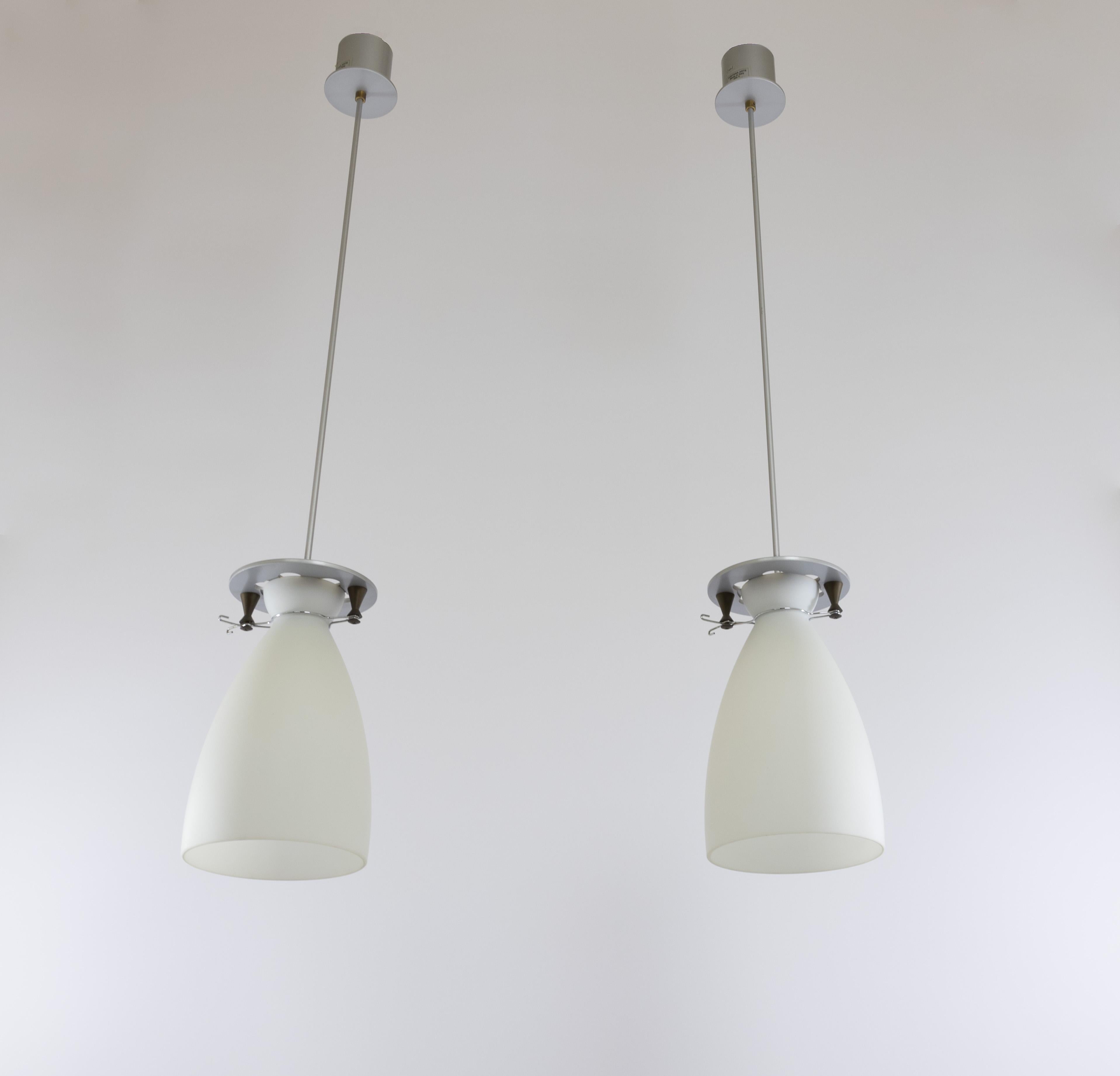 Coppia di pendenti Franceschina di Umberto Riva per Fontana Arte, anni '80 in vendita 7