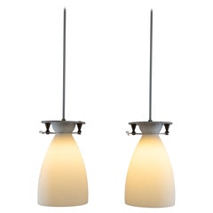 Pair of Franceschina pendants by Umberto Riva for Fontana Arte, 1980s