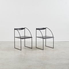 Pair of Francesco Soro Patoz chairs for ICF - Italy, 1990s