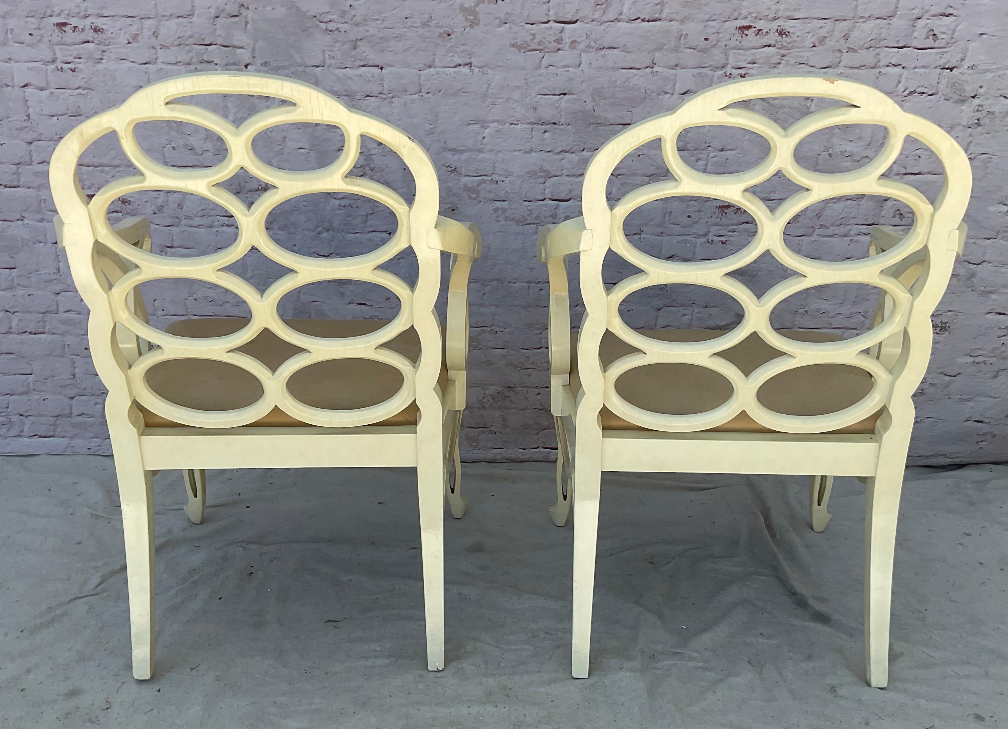 Paire de chaises Loop de style Francis Elkins en vente 2