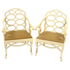 Paire de chaises Loop de style Francis Elkins