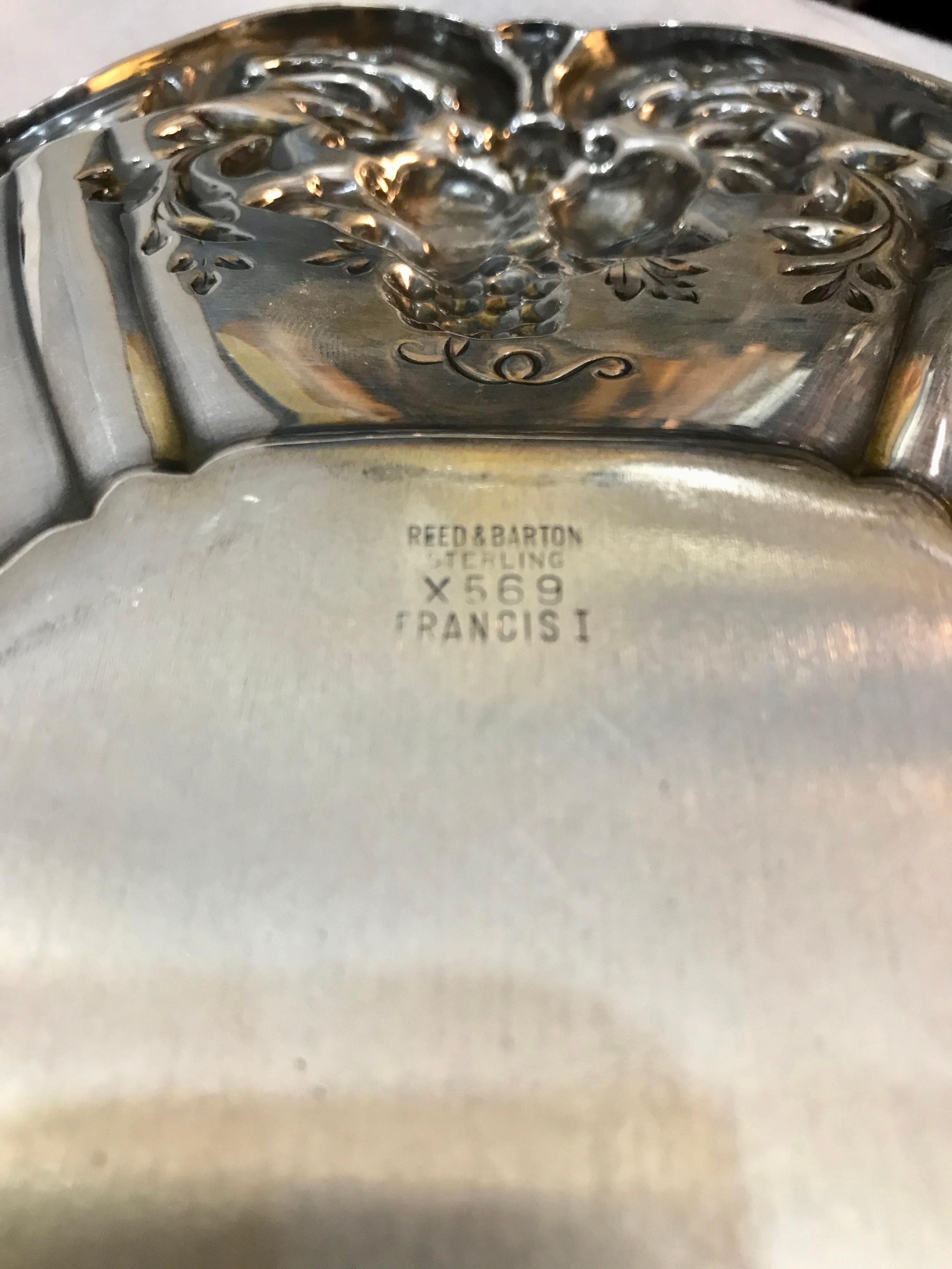 Pair of Francis I Pattern Sterling Silver Trays 7