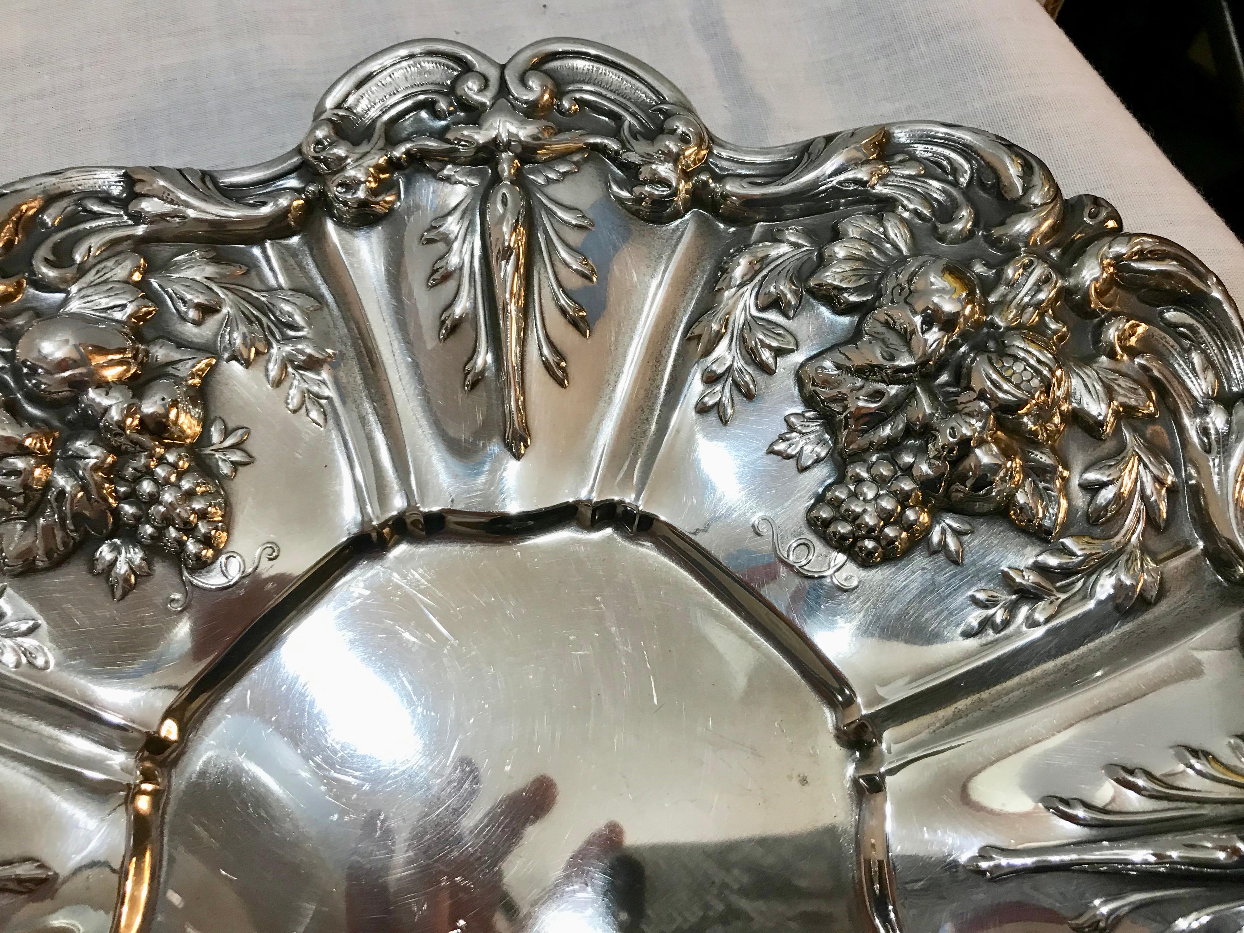 Pair of Francis I Pattern Sterling Silver Trays 1