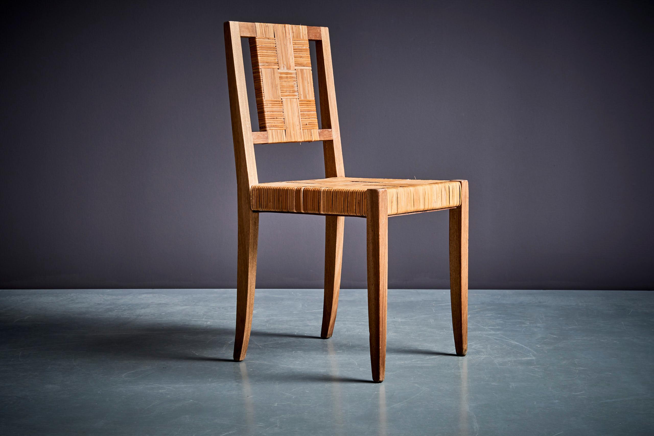 Pair of Francis Jourdain Art Deco Side Chairs, France 1910 4