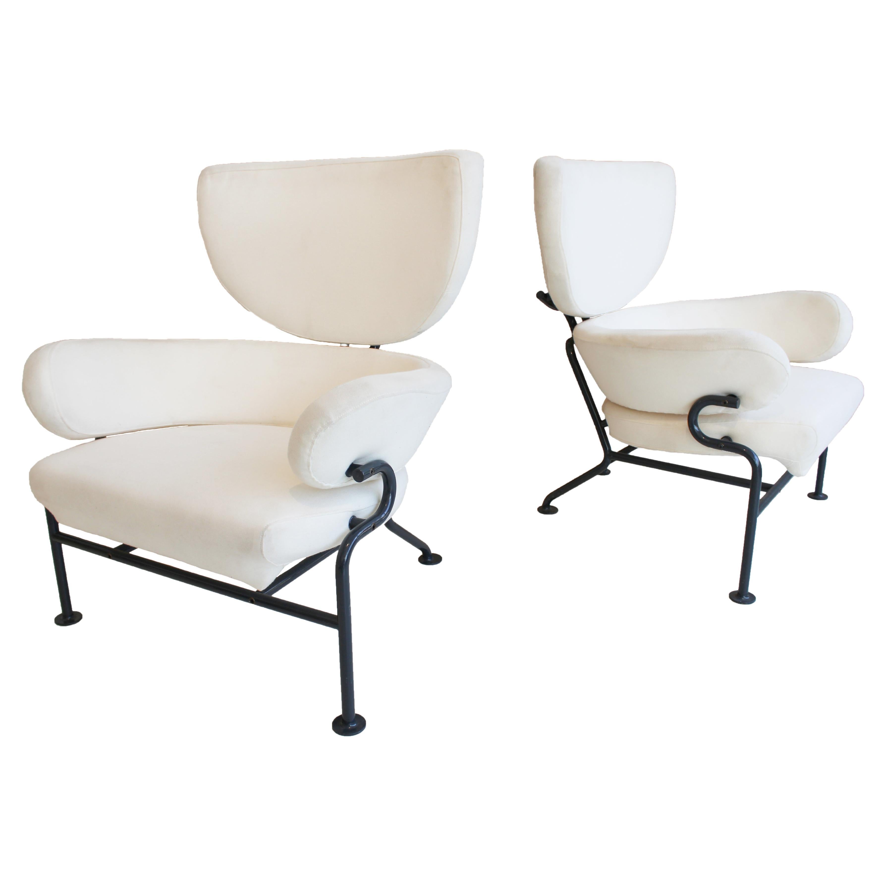 Pair of Franco Albini & Franca Helg Armchairs, circa 1960, Italy 