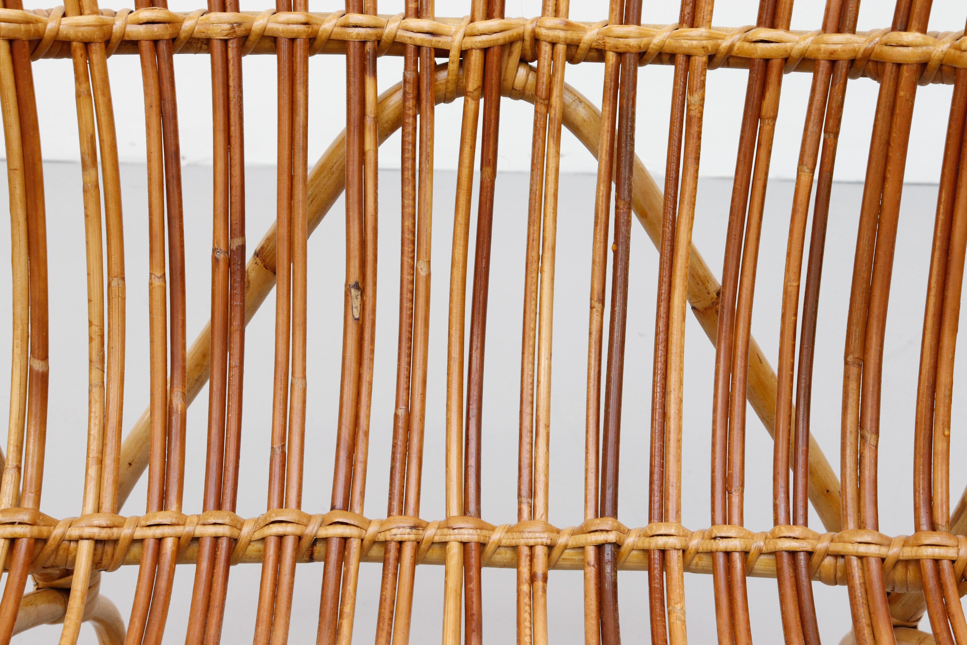 Pair of Franco Albini Inspired Bamboo Chairs by Rohé Noordwolde 4