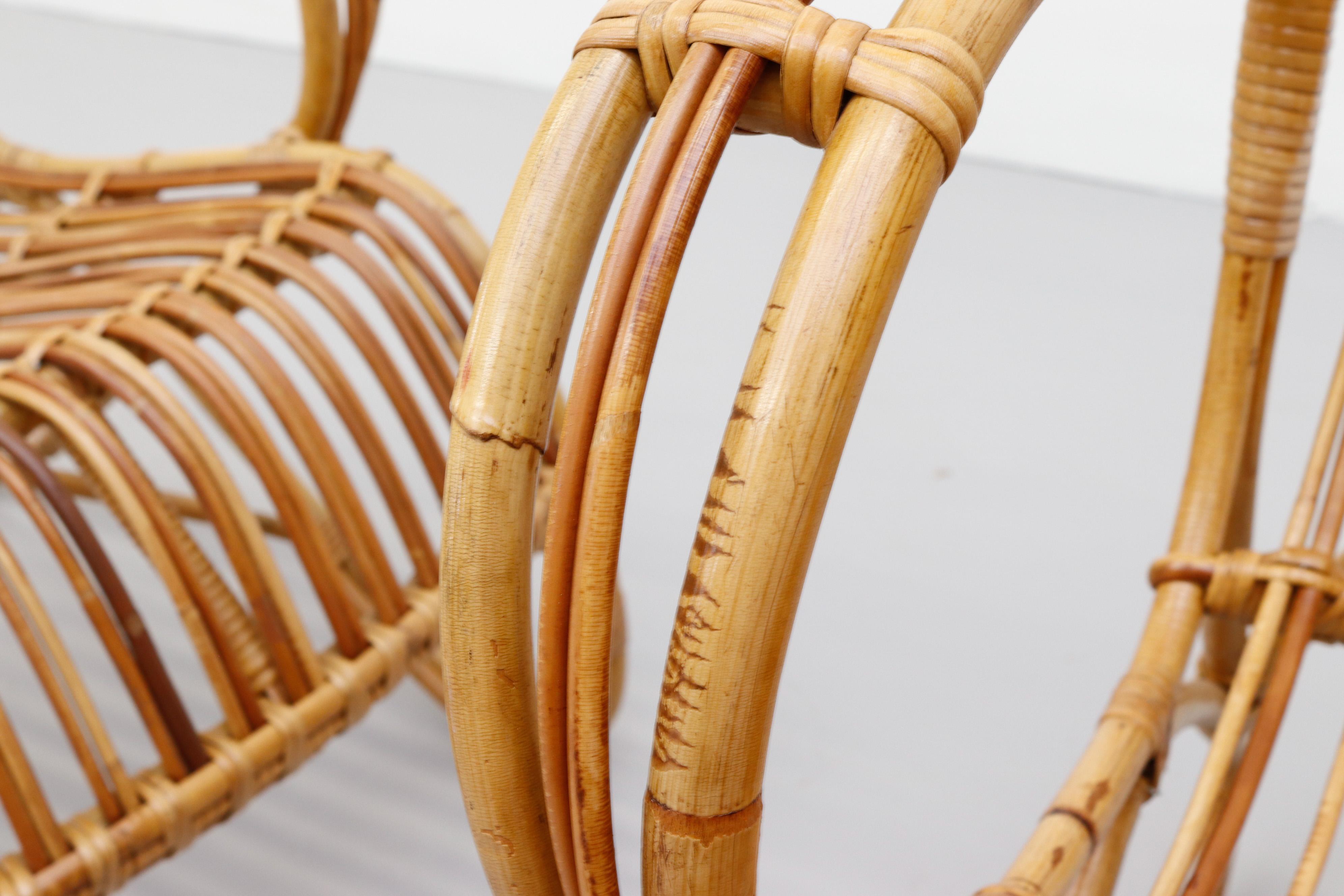 Pair of Franco Albini Inspired Bamboo Chairs by Rohé Noordwolde 5