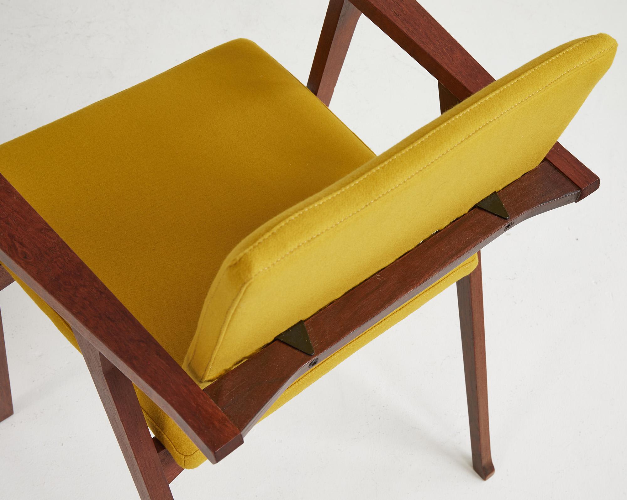 Teck Paire de chaises Luisa en teck de Franco Albini pour Poggi, Italie 1955