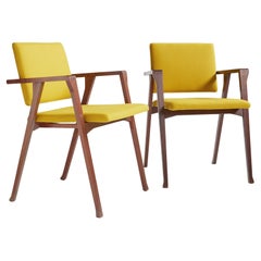 Pair of Franco Albini "Luisa" teak chairs for Poggi, Italy 1955