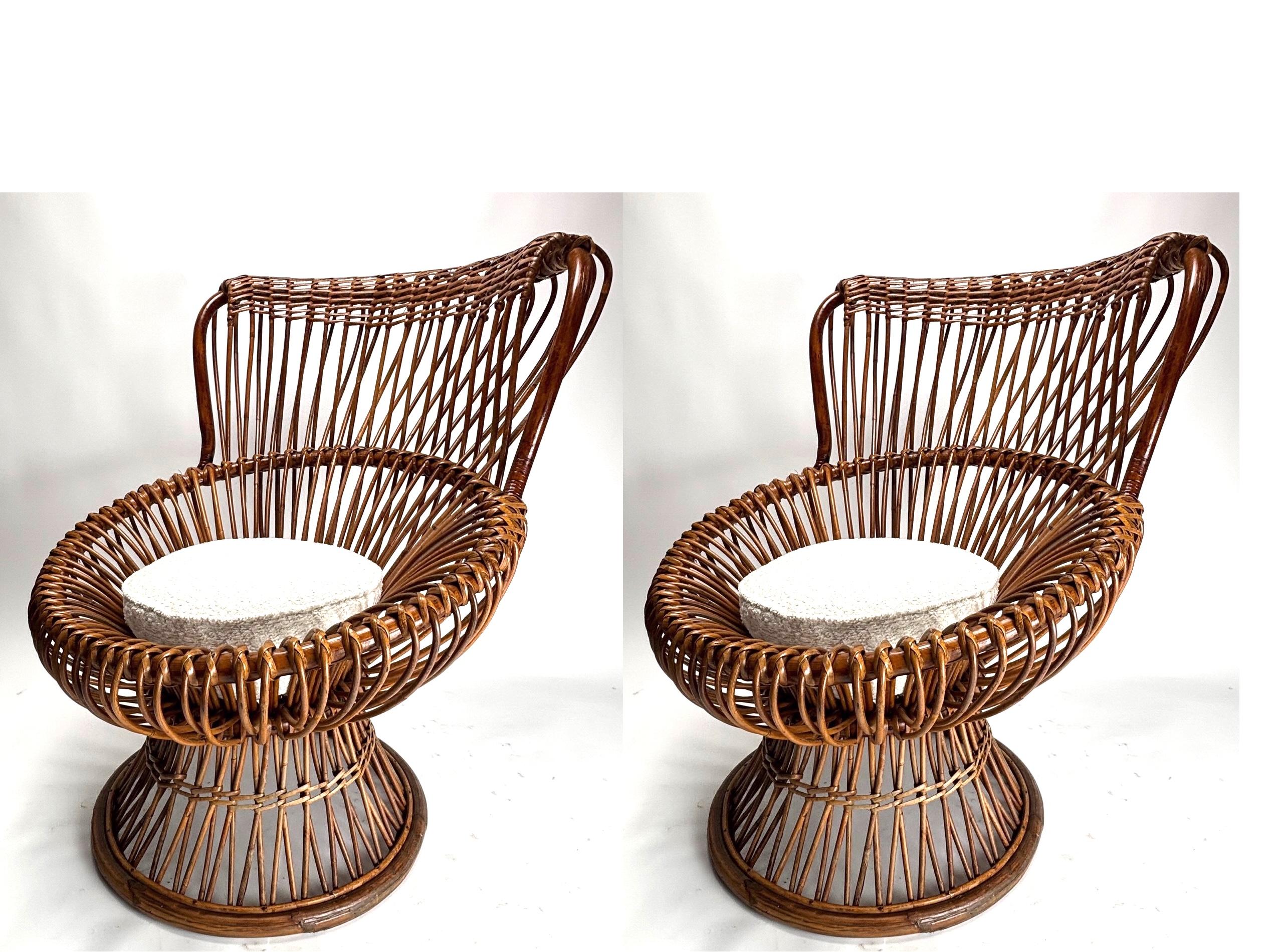 Paire de fauteuils "Margherita" de Franco Albini, Italie, années 1950