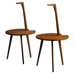 Paar Franco Albini TN6 Cicognino-Beistelltische, Italien 1950er Jahre