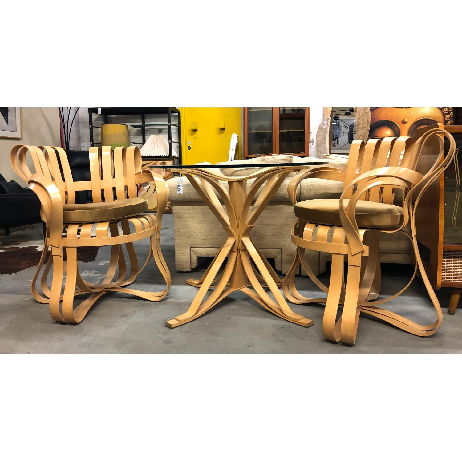 Late 20th Century Pair of Frank Gehry for Knoll Cross Check Chairs