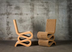 Pair of Frank Gehry 'Wiggle' Chairs