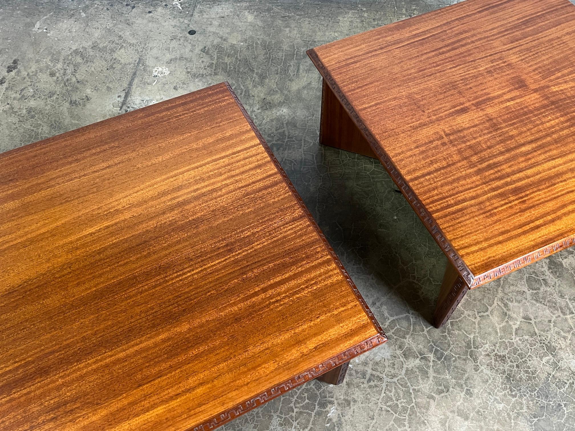 Pair of Frank Lloyd Wright Coffee Tables for Henredon 6