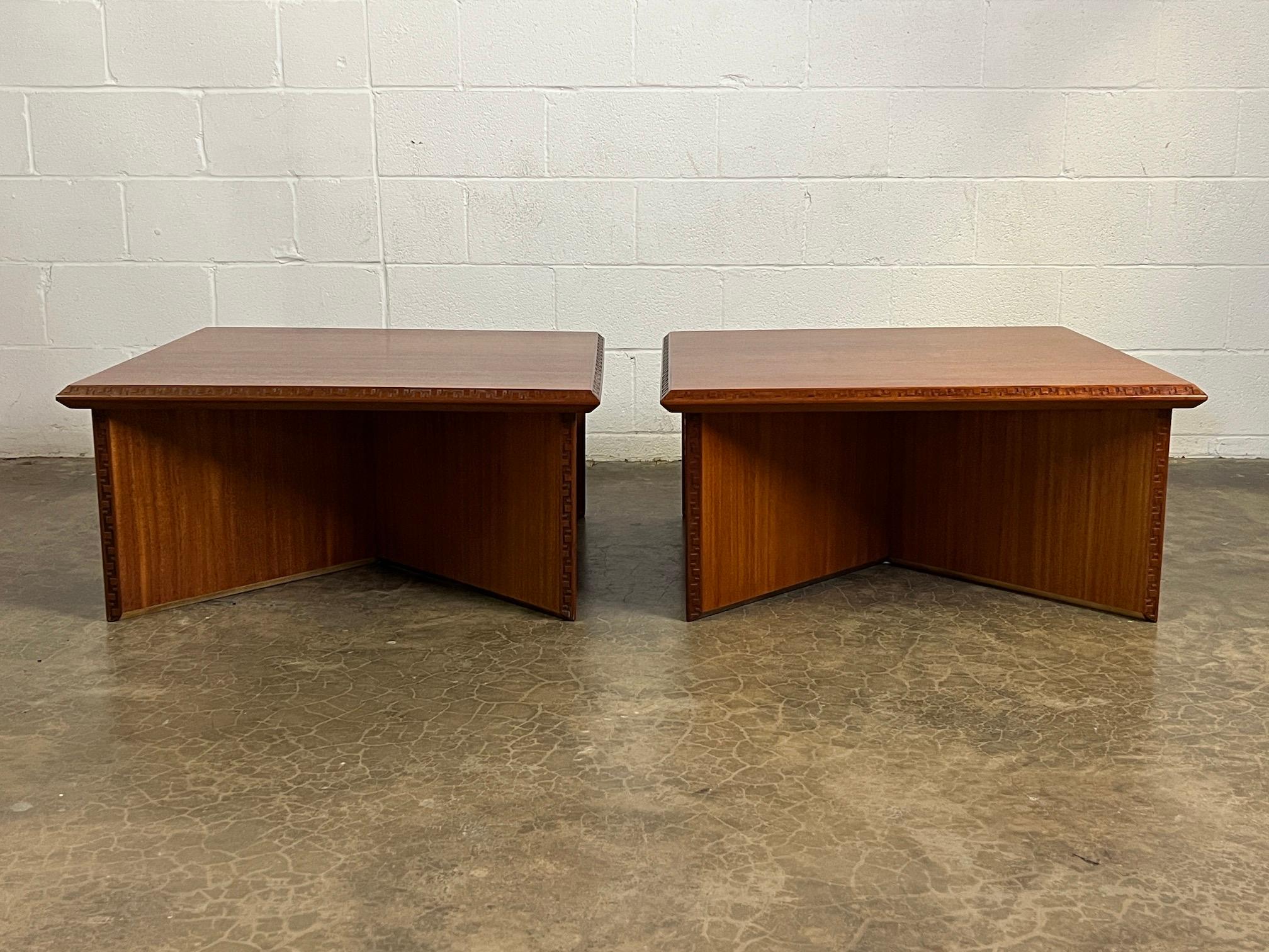 Pair of Frank Lloyd Wright Coffee Tables for Henredon 9