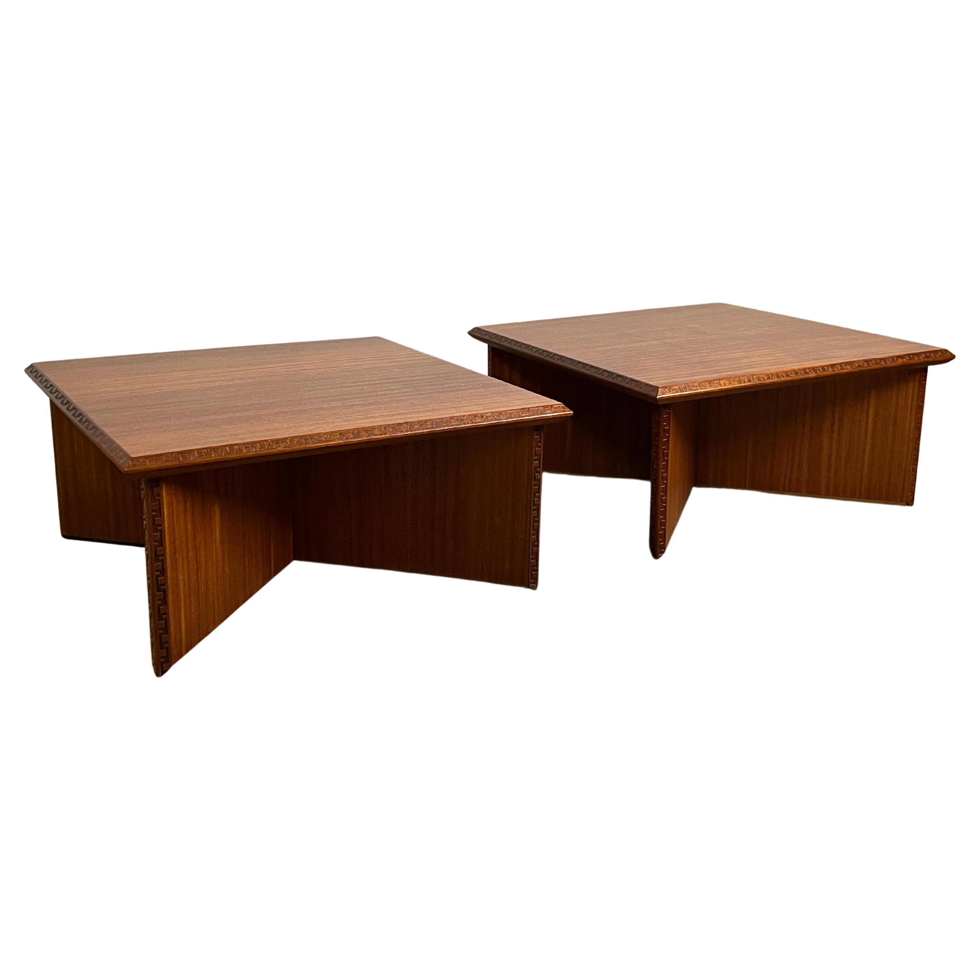 Pair of Frank Lloyd Wright Coffee Tables for Henredon