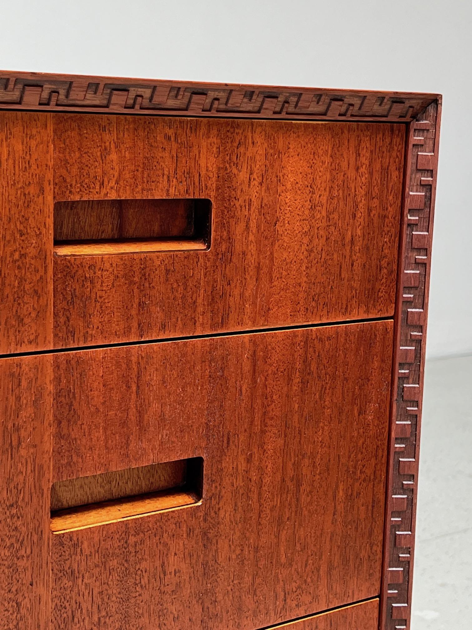 Pair of Frank Lloyd Wright for Henredon Cabinets 12