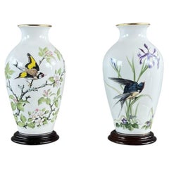 Pair Of Franklin Porcelain Vases, 20th Century