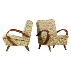 Pair of Frantisek Jirak Bentwood Armchairs Czechoslovakia, 1950s