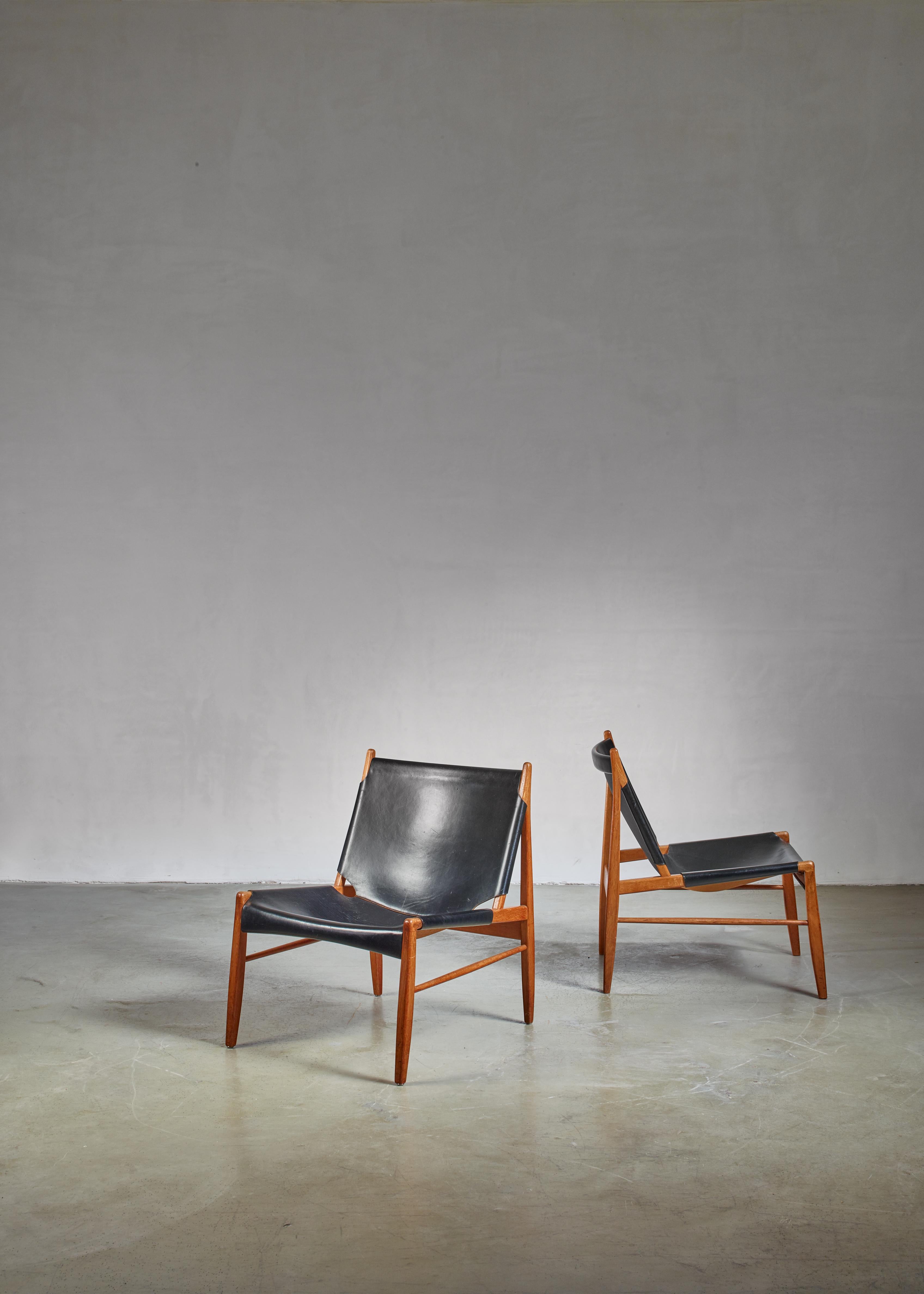 Mid-20th Century Pair of Franz Xaver Lutz Hunting Chairs, Germany For Sale