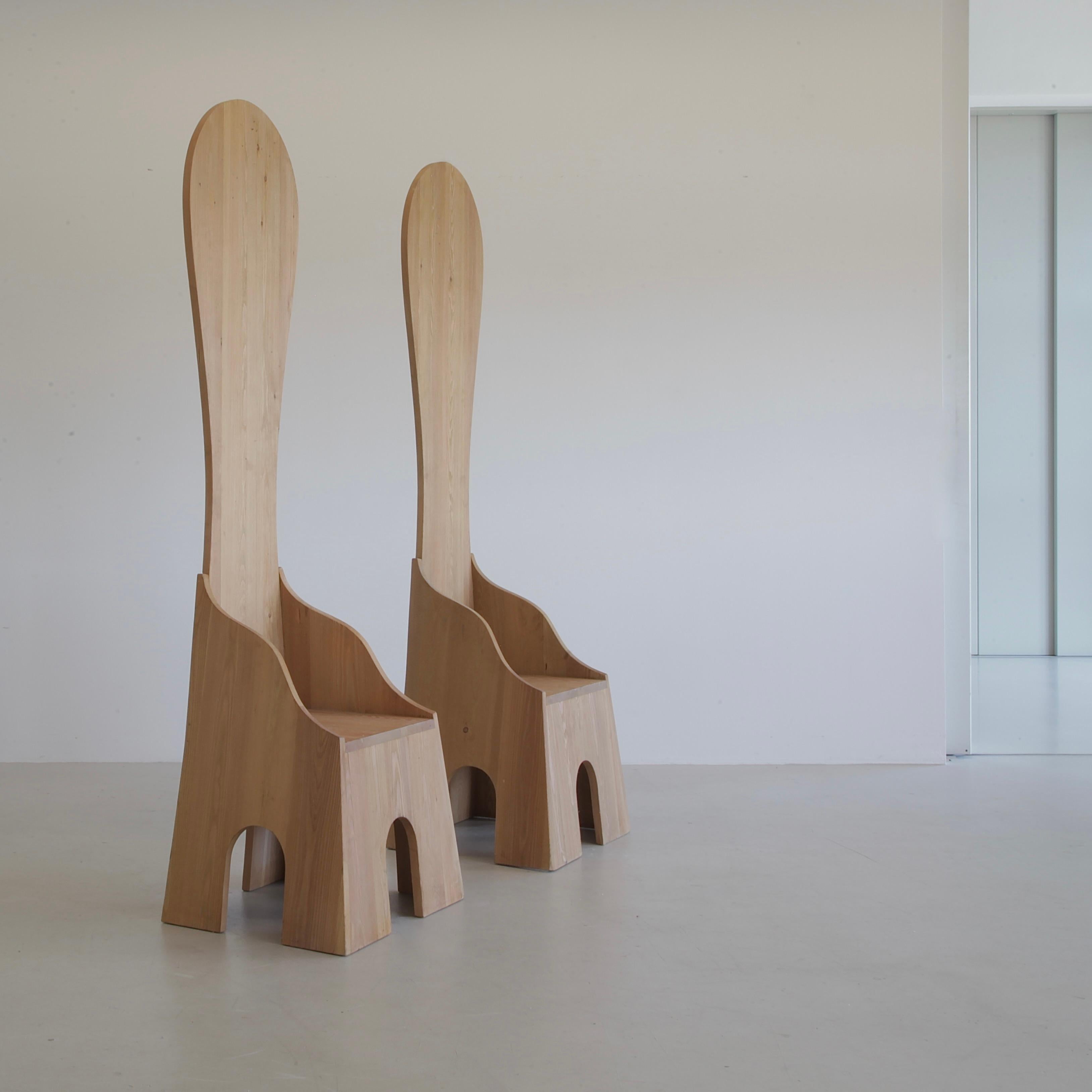 PAIR of 'Fratina' Chairs by Mario CEROLI, 1972 SIGNED In Good Condition In Berlin, Berlin