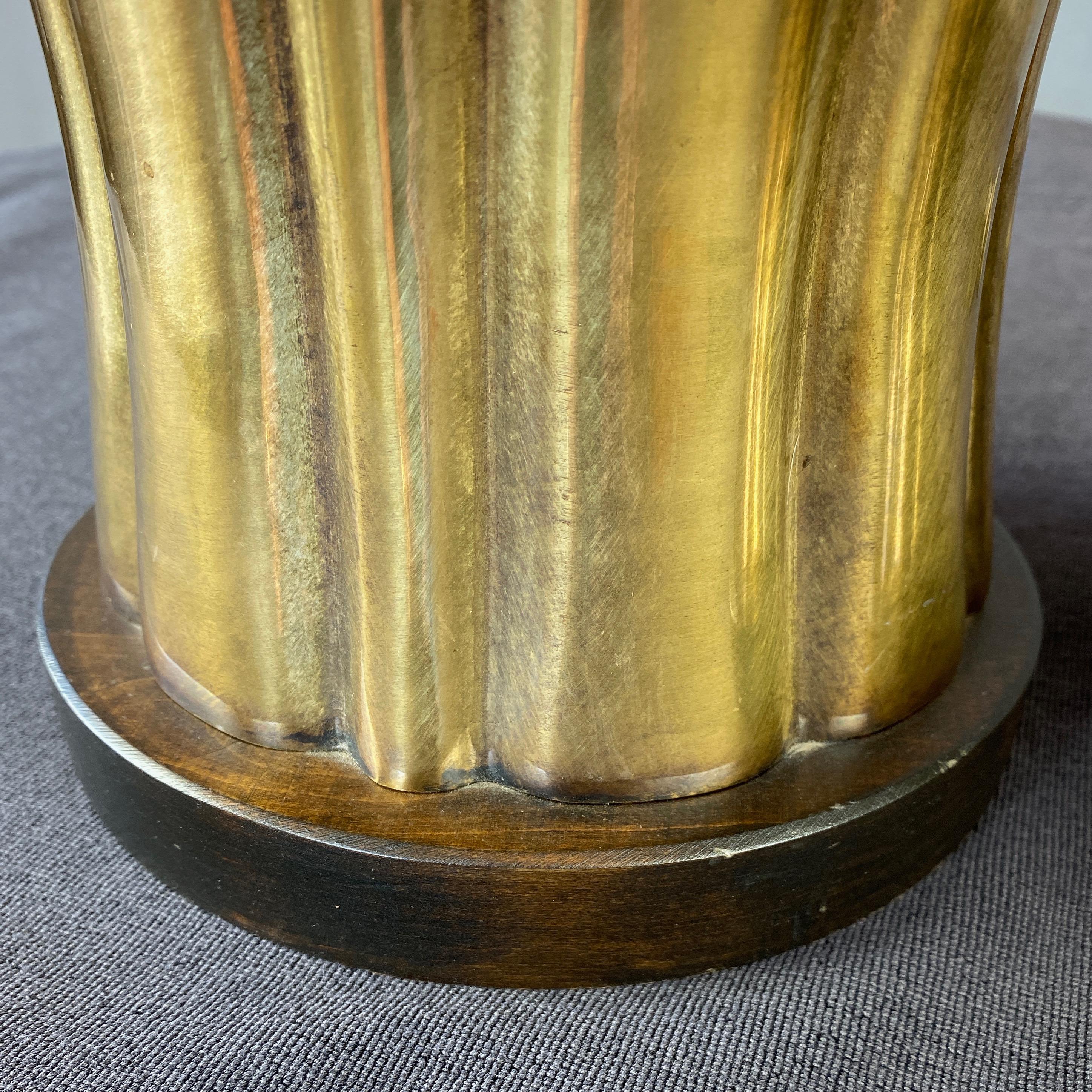 Pair of Frederick Cooper Brass Ginger Jar Table Lamps, 1970 4