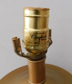 Pair of Frederick Cooper Ovoid-Form Lamps with Plaid Decoration