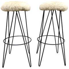 Pair of Frederick Weinberg Bar Stools