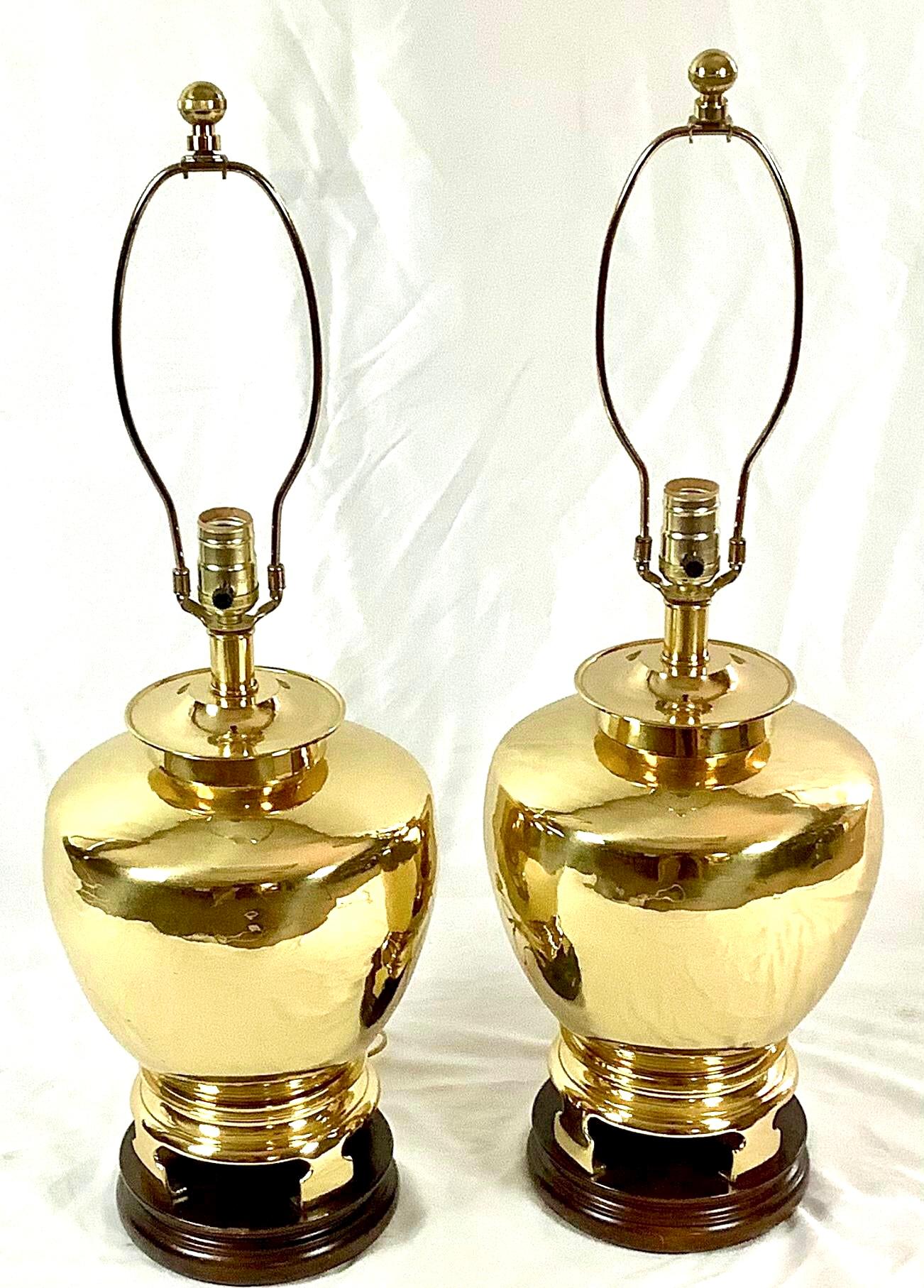 Fredrick Cooper paire de lampes en laiton Hollywood Regency Bon état - En vente à Bradenton, FL