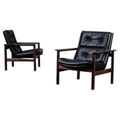 Pair of Fredrik Kayser Easy Chairs for Vatne Møbler, Norway, 1960s