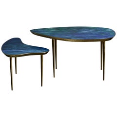 Pair of Free Shape Coffee Tables, by Studio Glustin