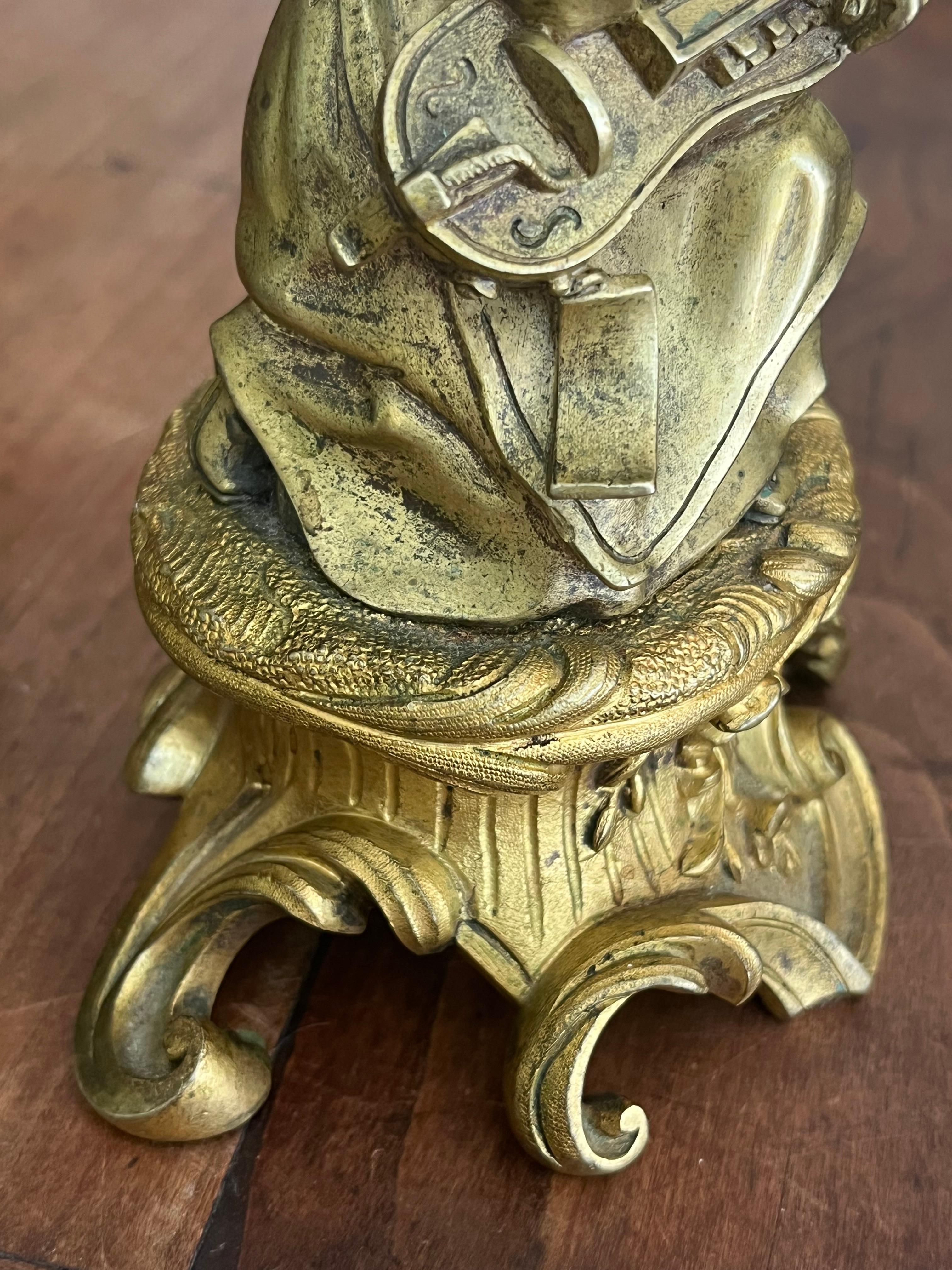 Pair of French 18th Century Figural Sculptures For Sale 8
