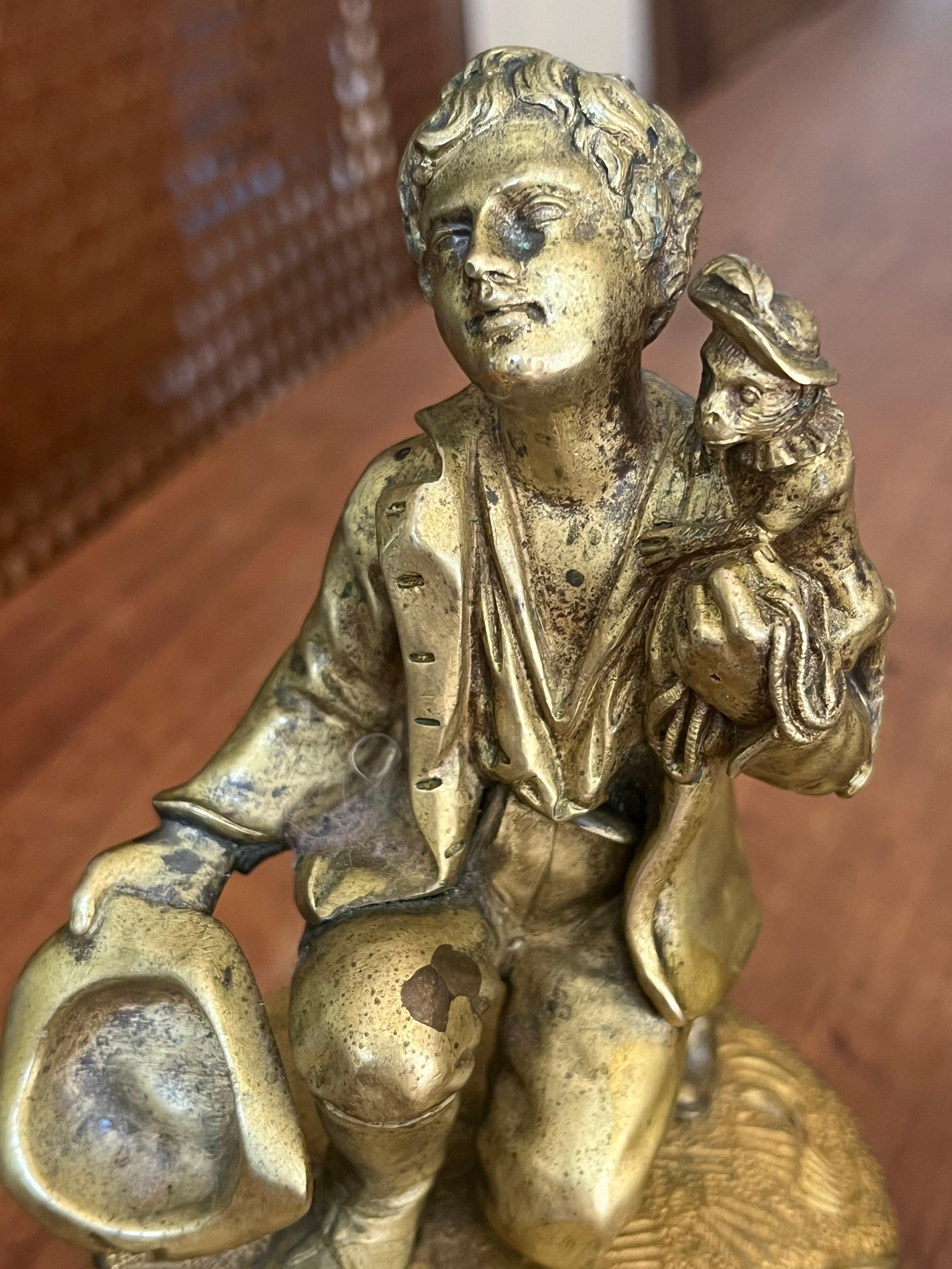 Pair of French 18th Century Figural Sculptures For Sale 10