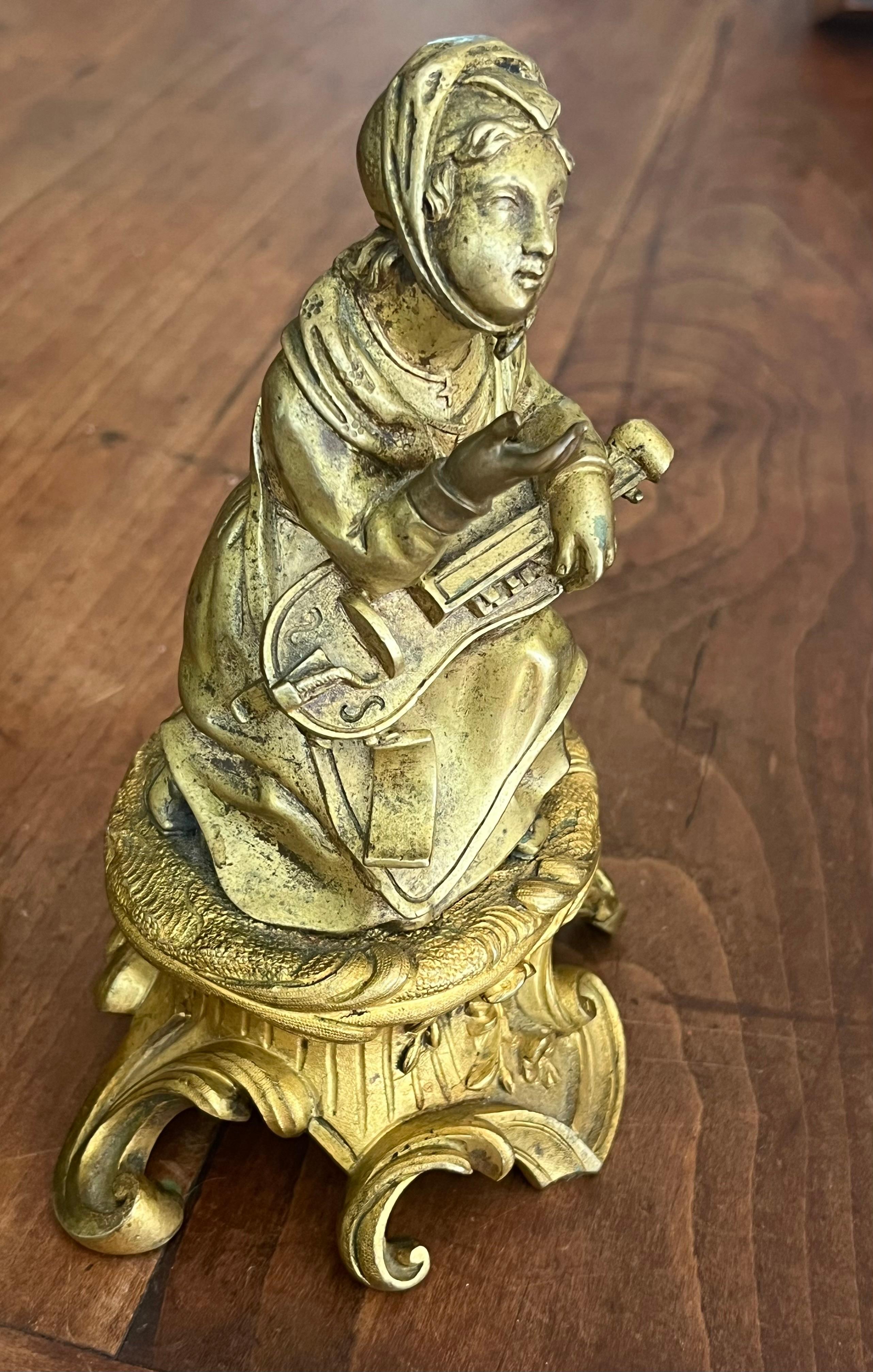 Pair of French 18th Century Figural Sculptures For Sale 12