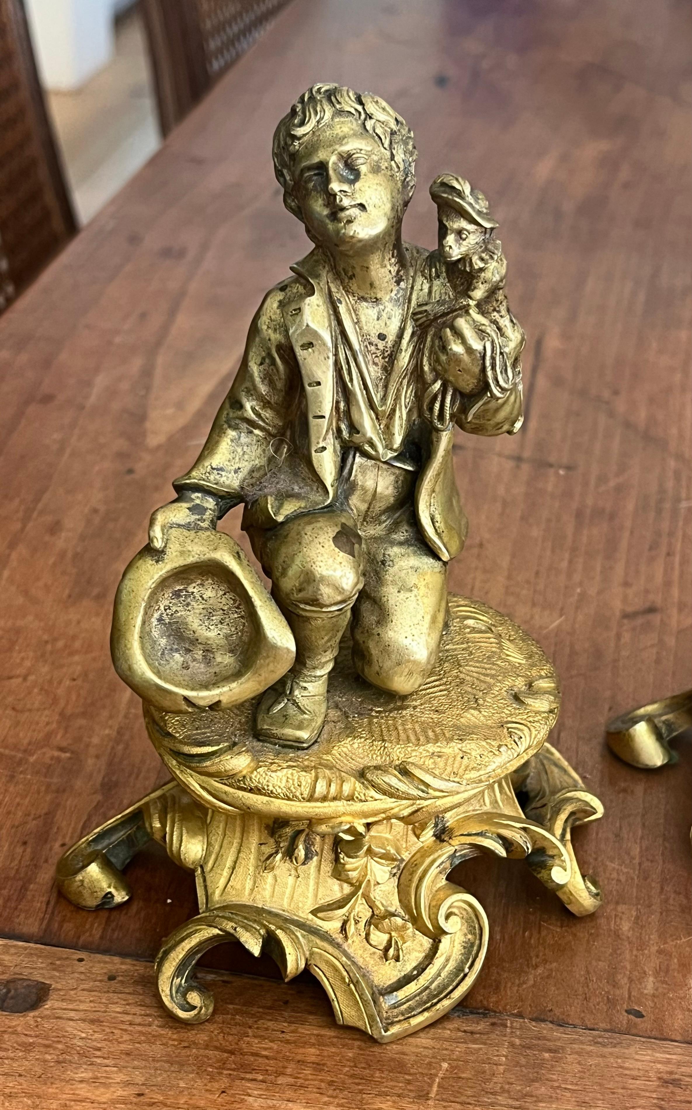 Pair of French 18th Century Figural Sculptures For Sale 13