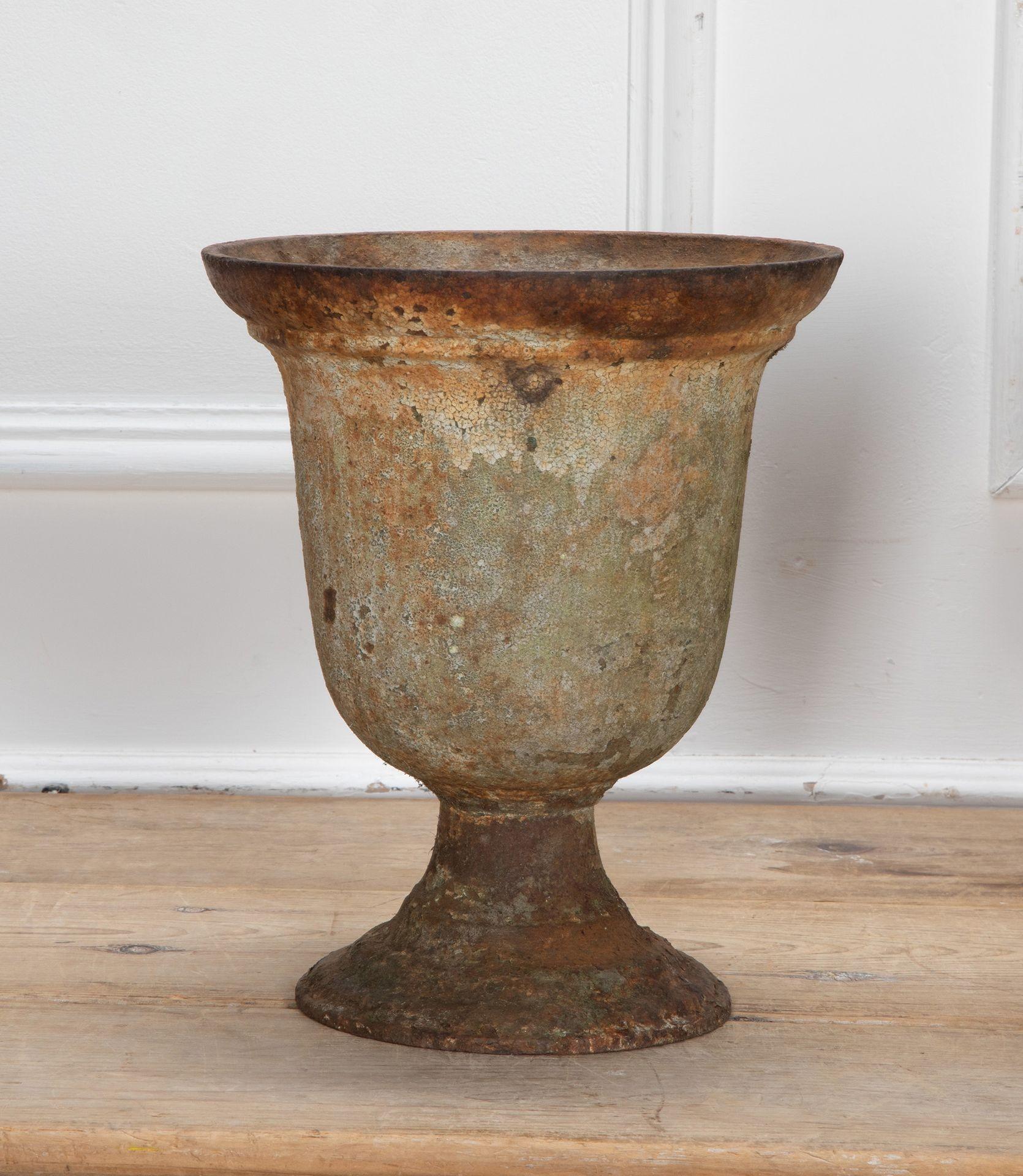French Provincial Pair of French 18th Century Iron Urns