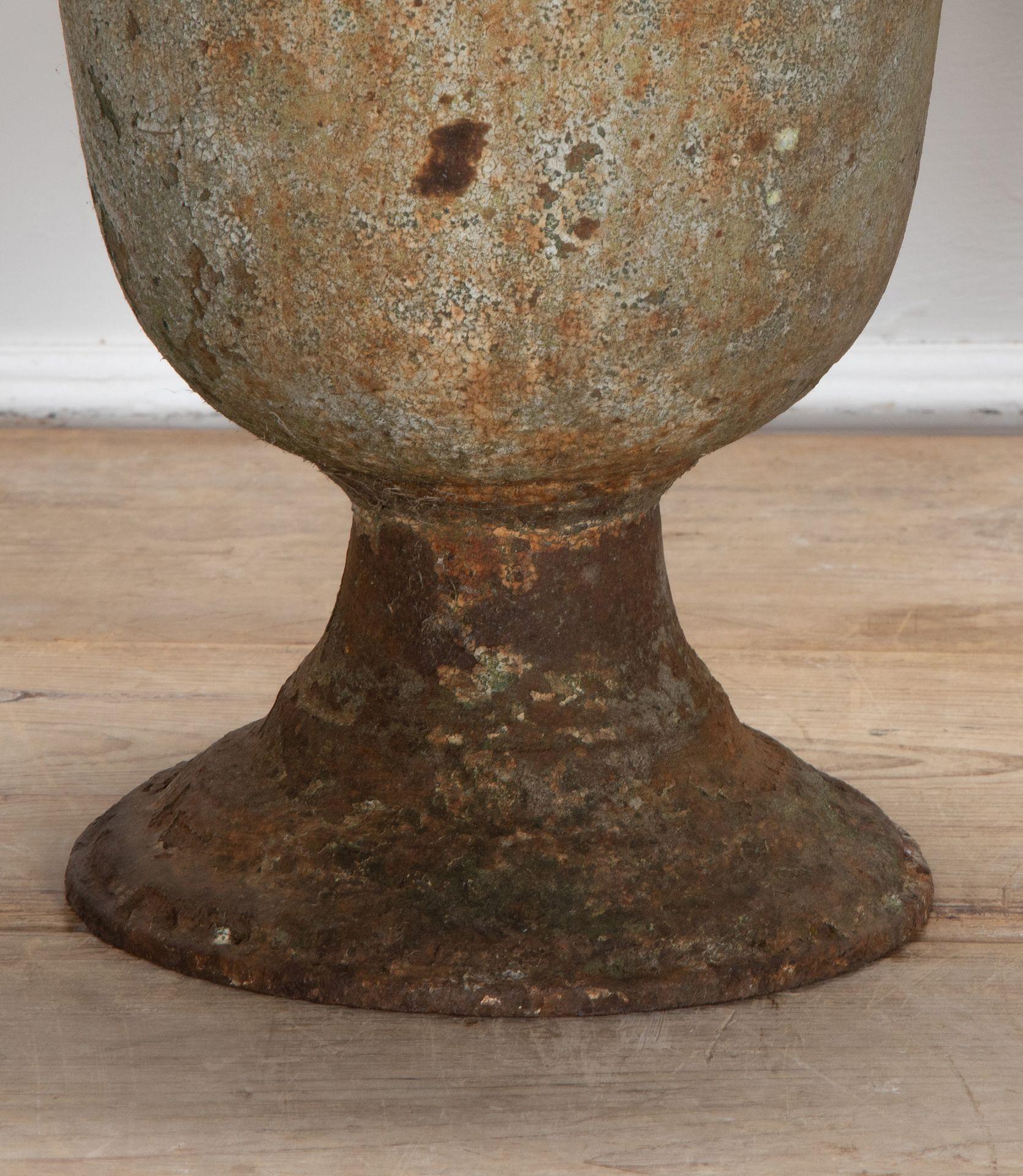18th Century and Earlier Pair of French 18th Century Iron Urns