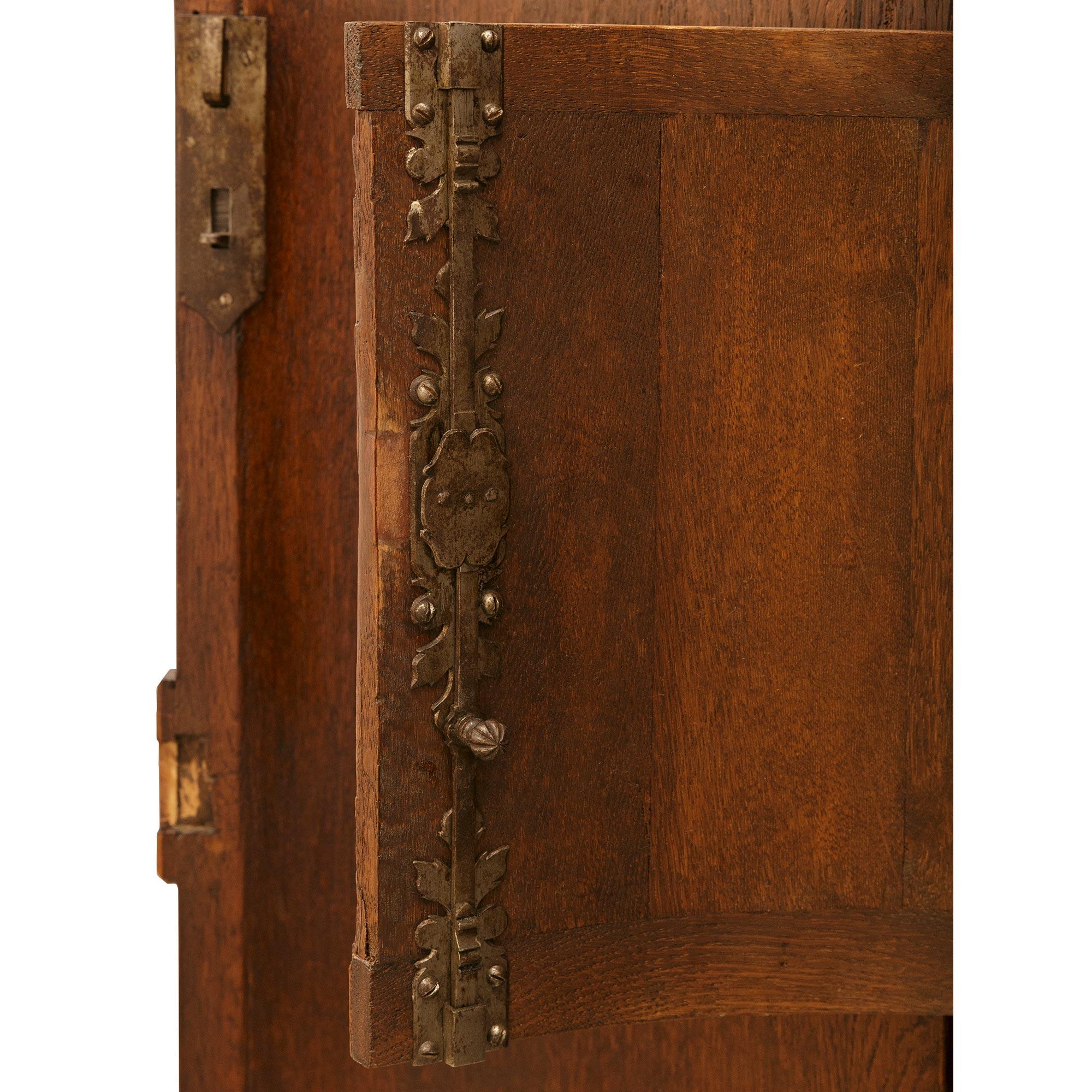 pair of French 18th century Kingwood, Ormolu and Rouge Marble corner cabinets For Sale 6