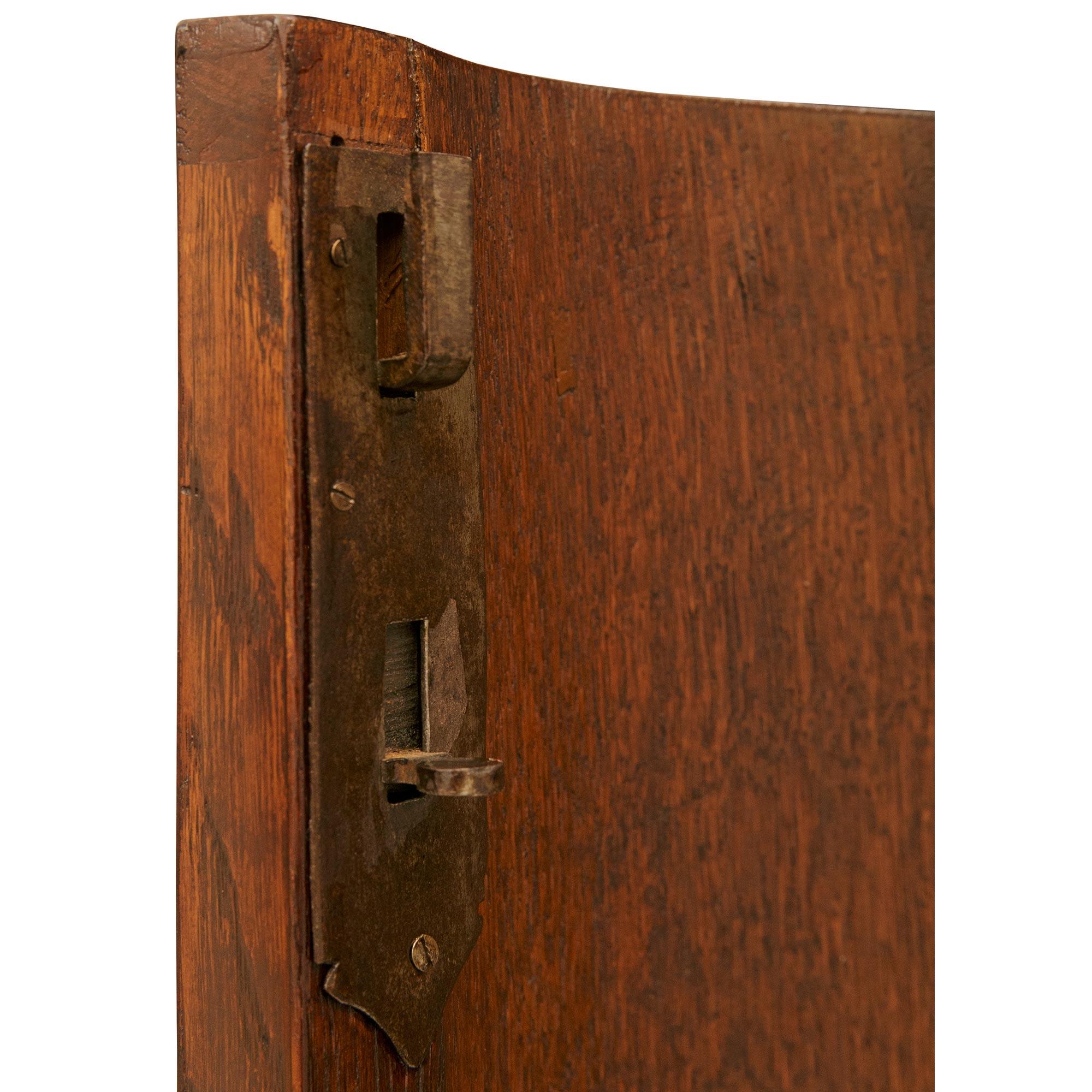 pair of French 18th century Kingwood, Ormolu and Rouge Marble corner cabinets For Sale 4