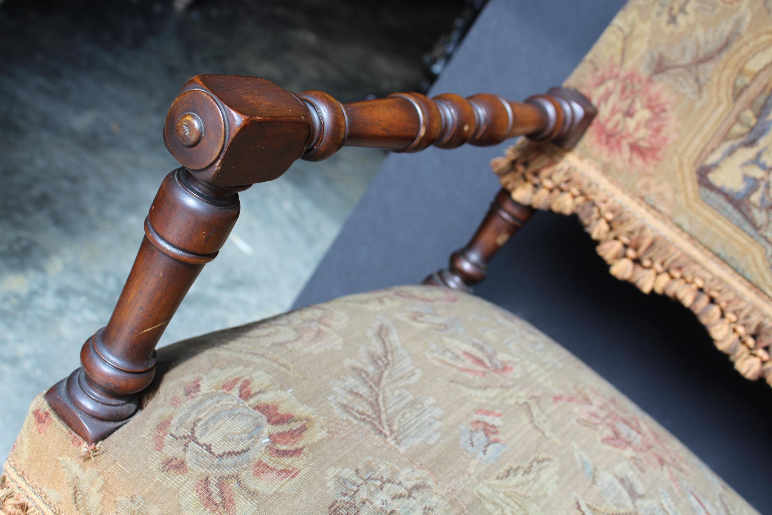 18th Century Pair of French Louis XIII Armchairs For Sale